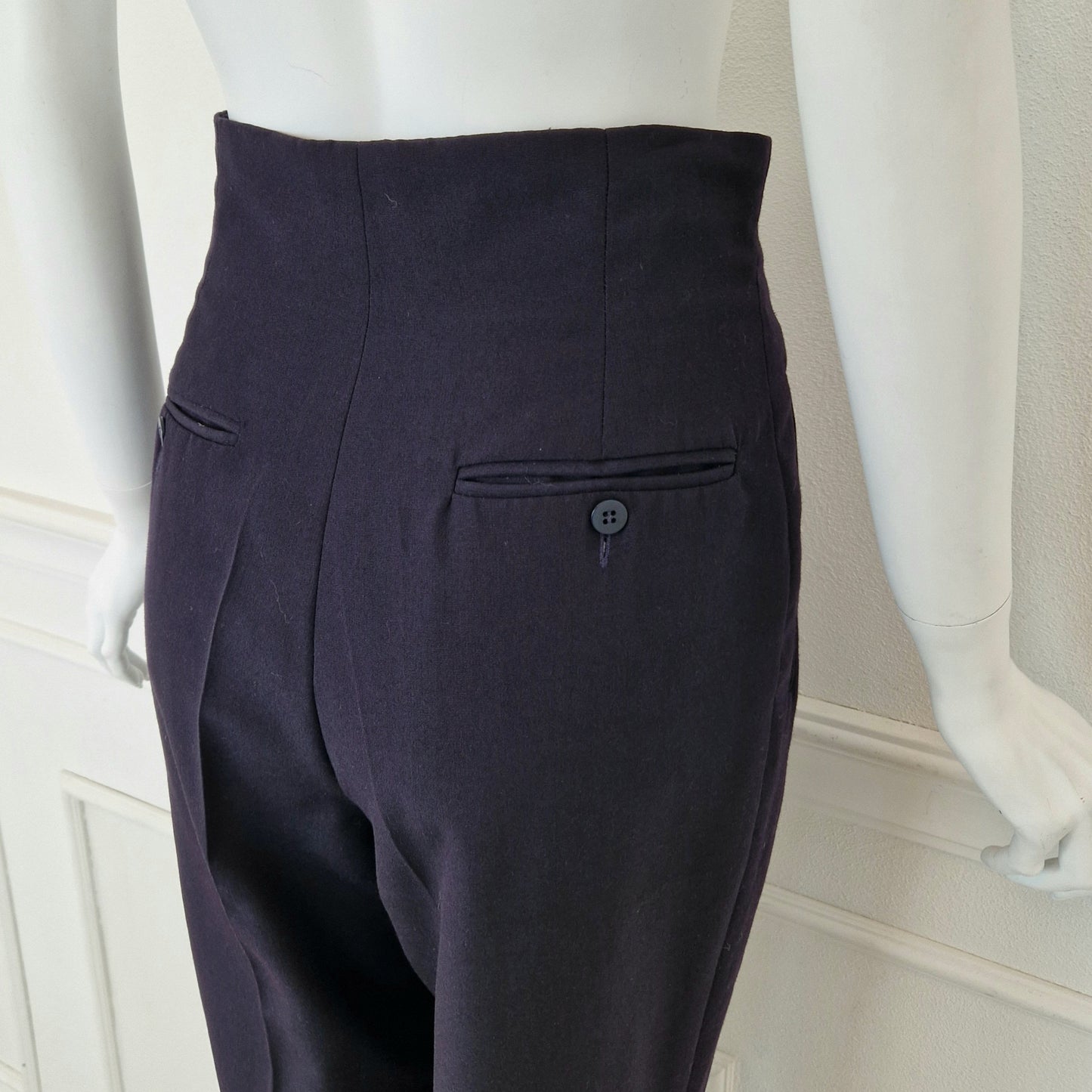 Pantaloni Romeo Gigli viola 1990