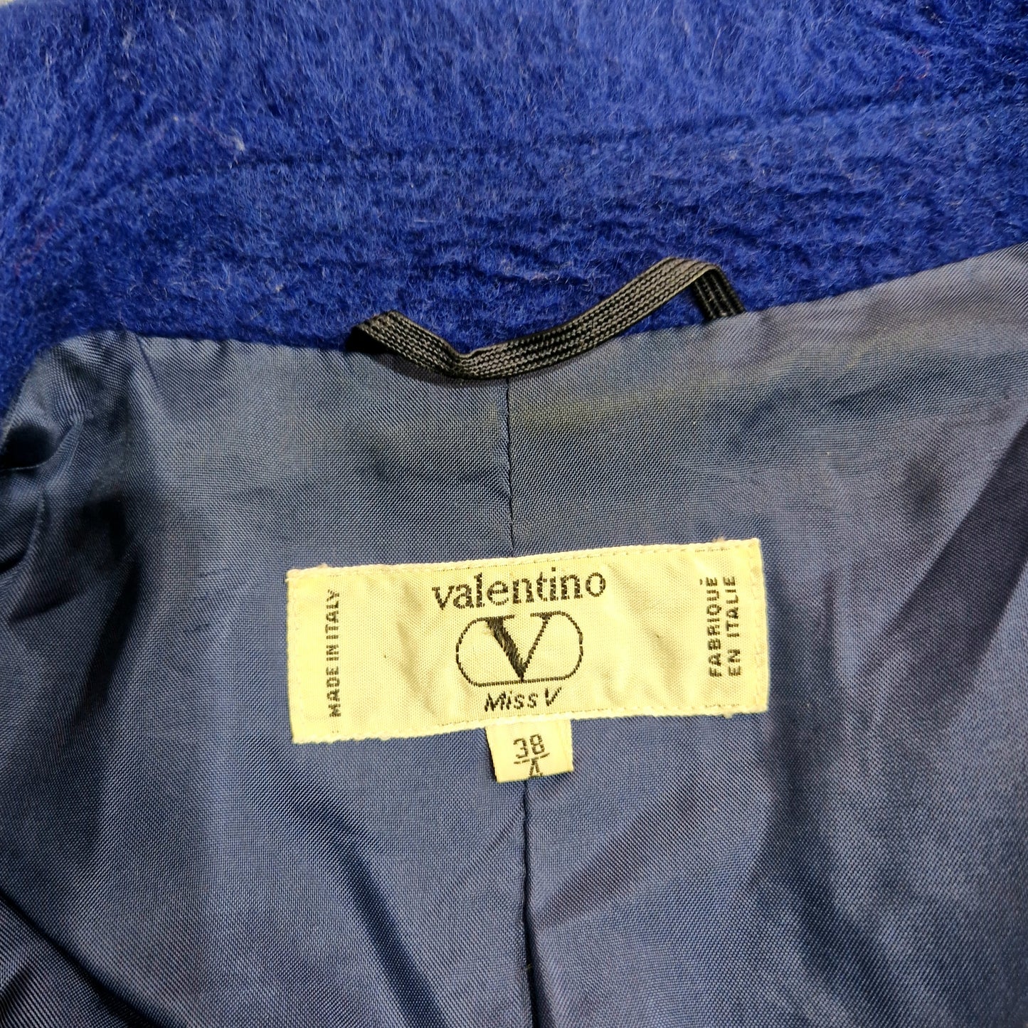 Cappotto Valentino vintage blu elettrico