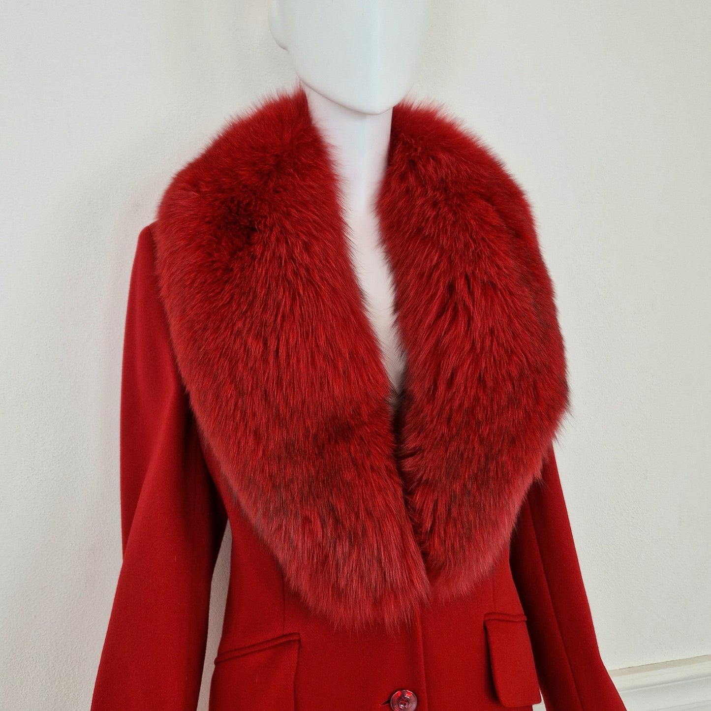 Cappotto Escada cashmere collo coniglio