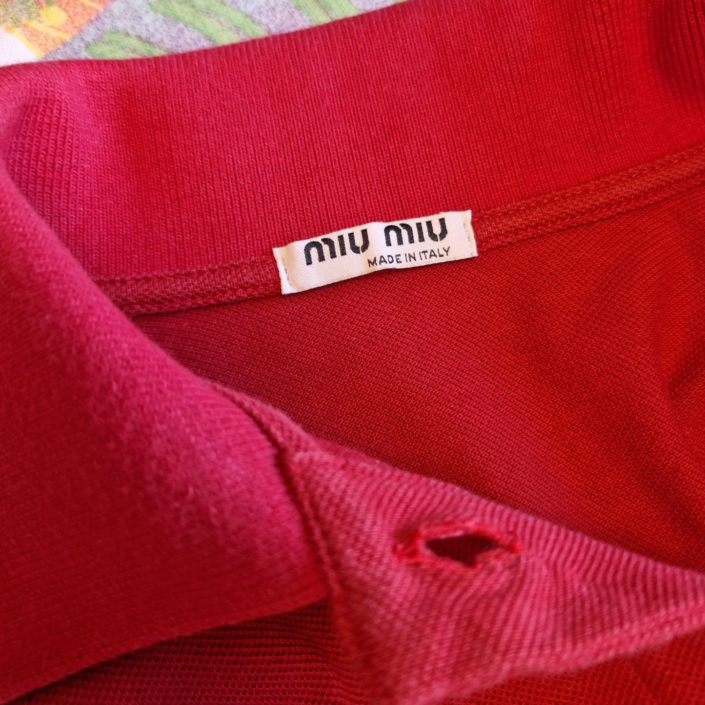 Polo Miu Miu rossa