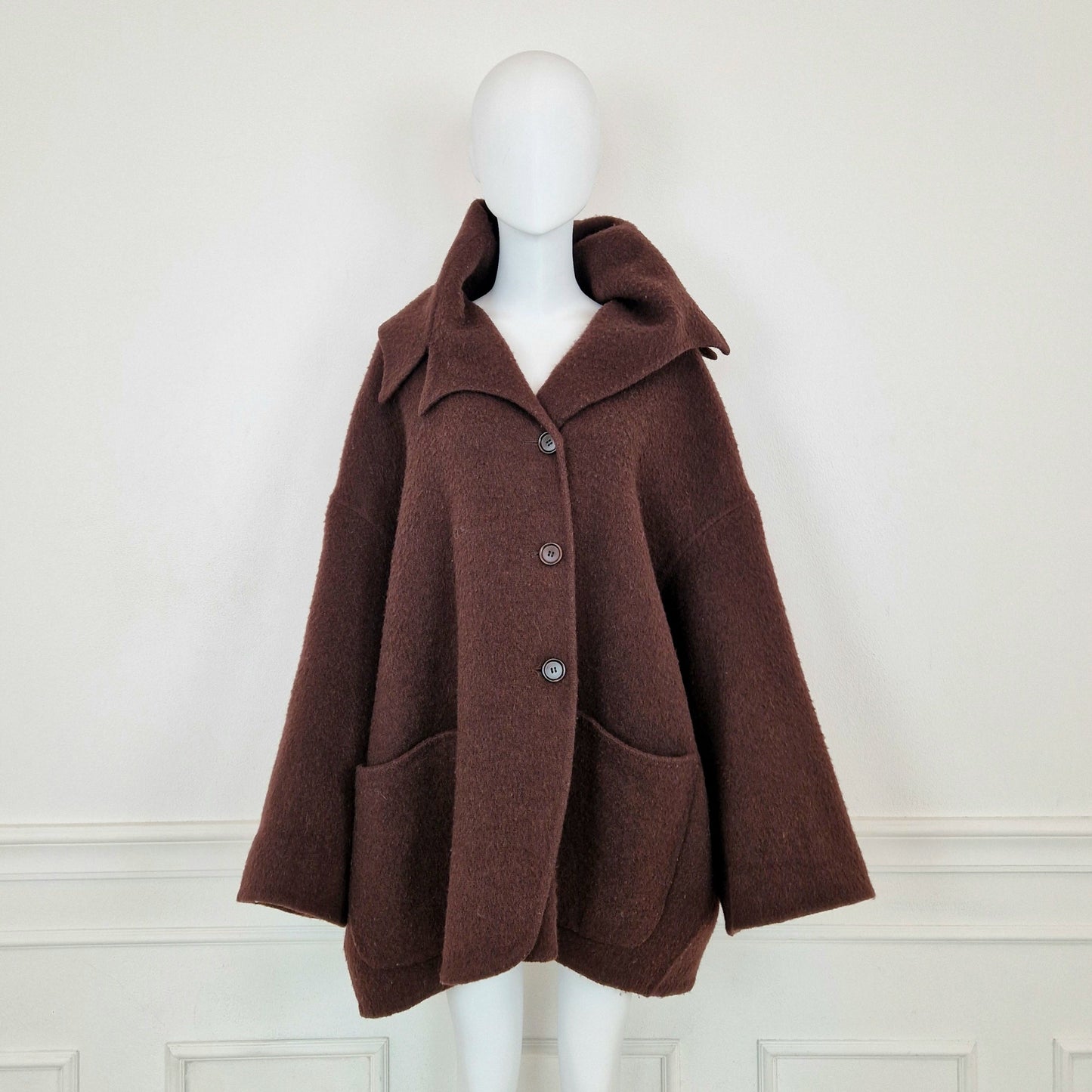 Cappotto Romeo Gigli 1991 lana cotta