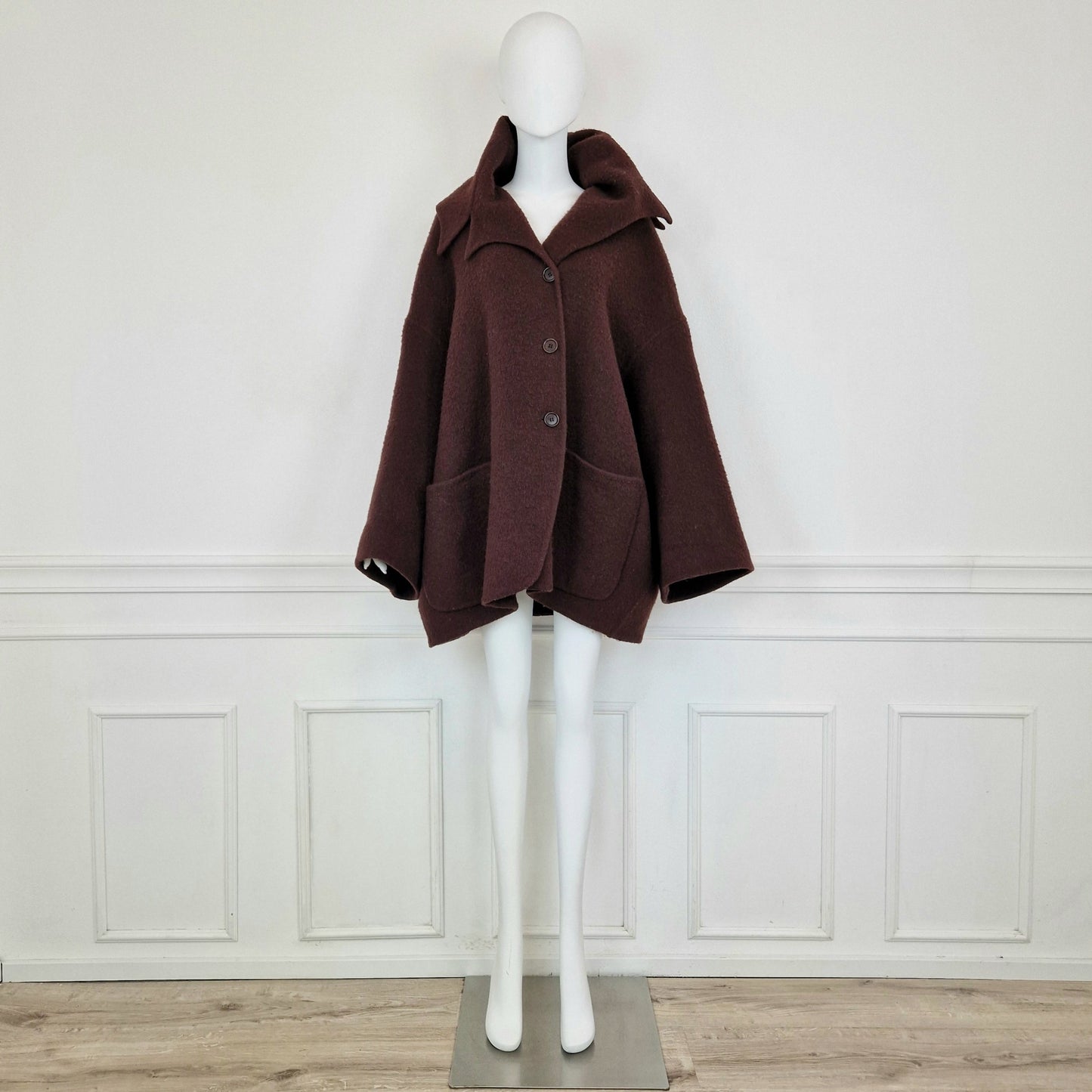 Cappotto Romeo Gigli 1991 lana cotta