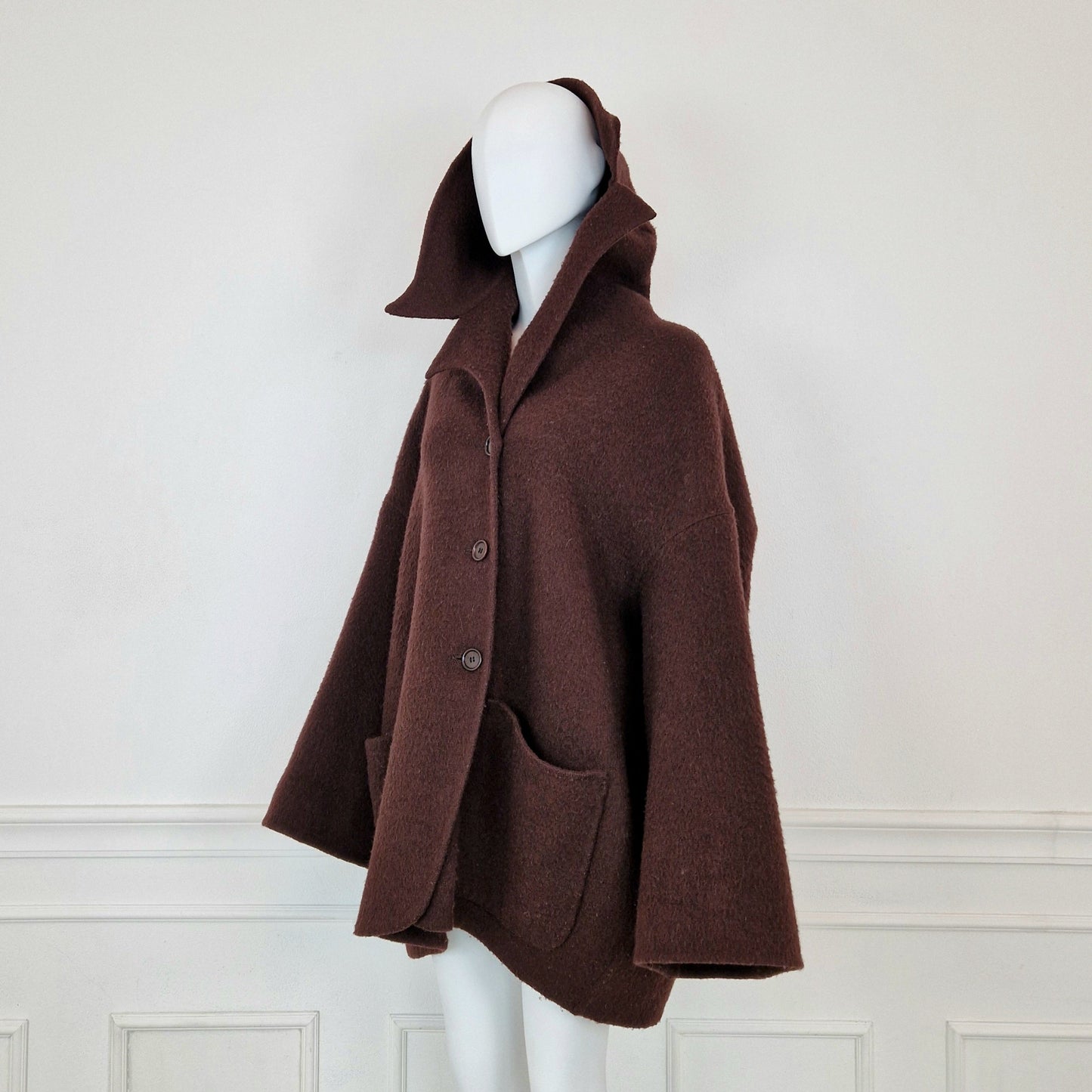 Cappotto Romeo Gigli 1991 lana cotta