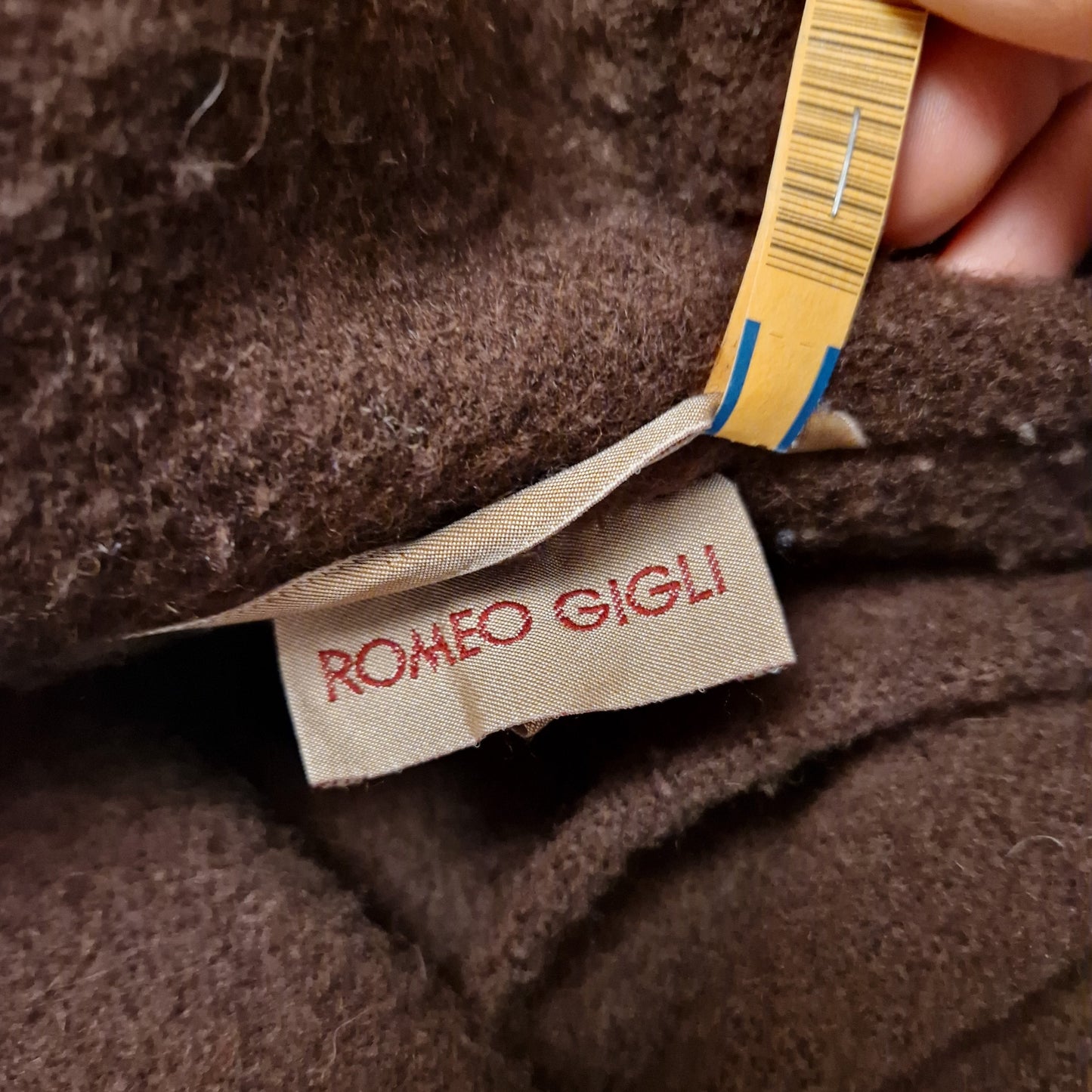 Cappotto Romeo Gigli 1991 lana cotta