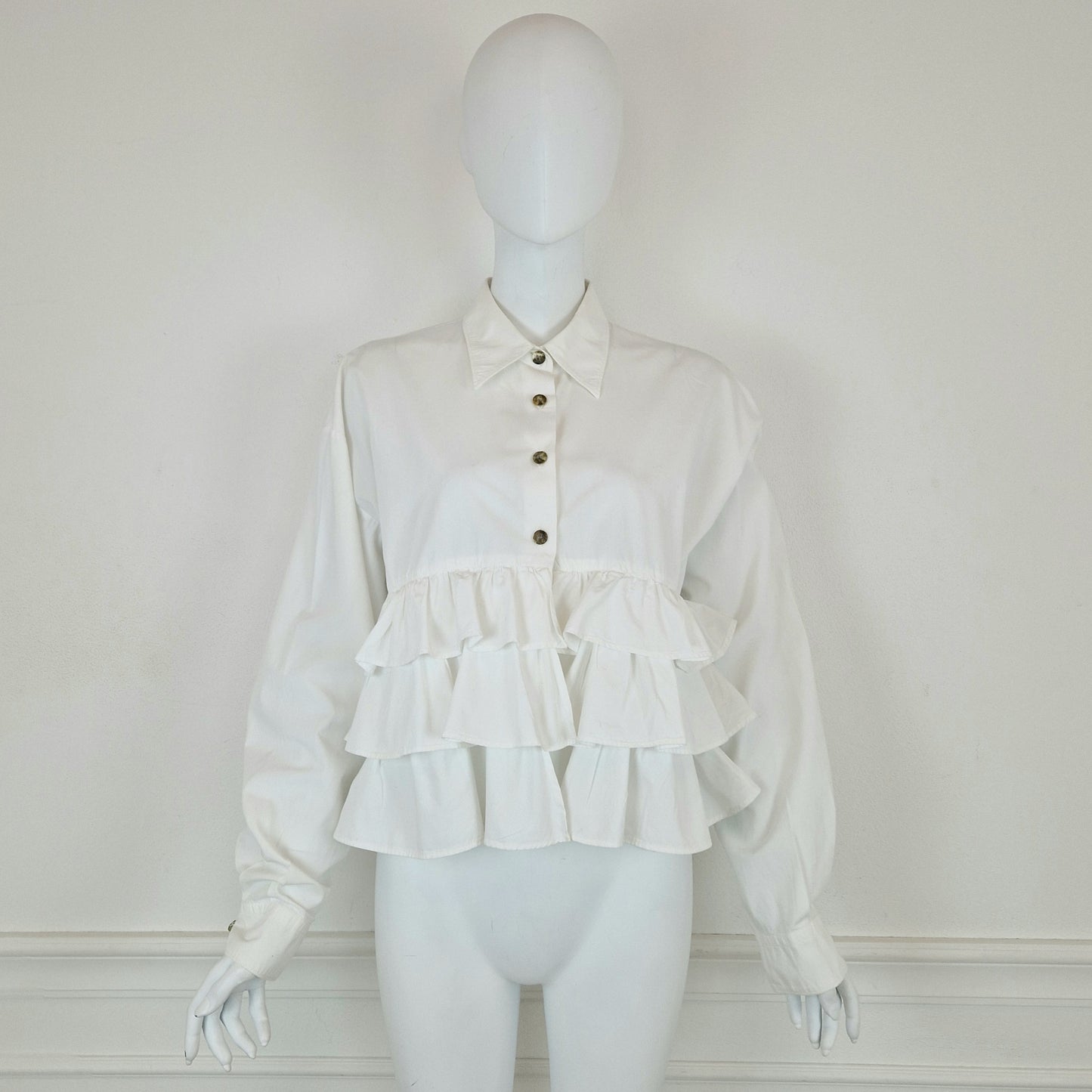 Romeo Gigli | Camicia bianca con balze