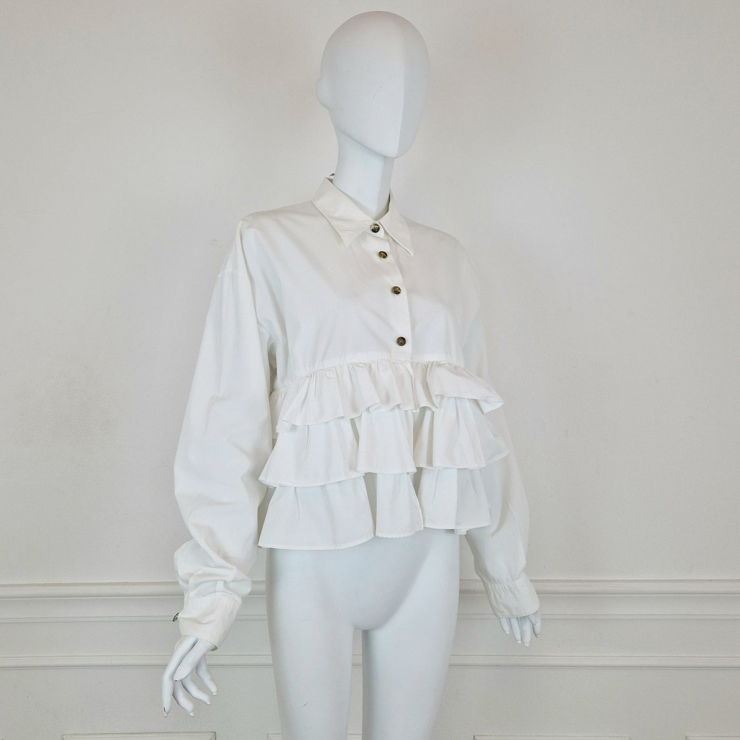 Romeo Gigli | Camicia bianca con balze