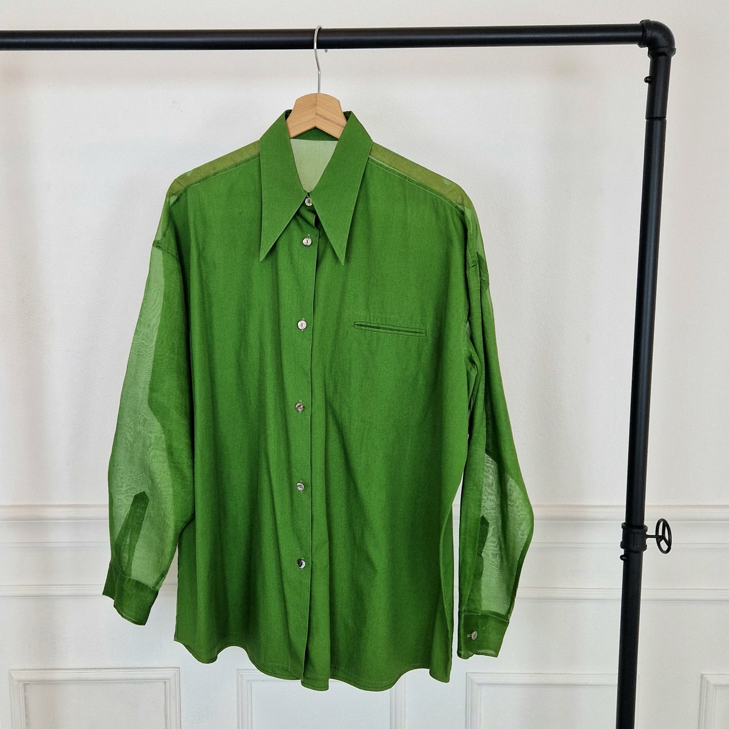 Camicia Romeo Gigli verde - primavera 1993