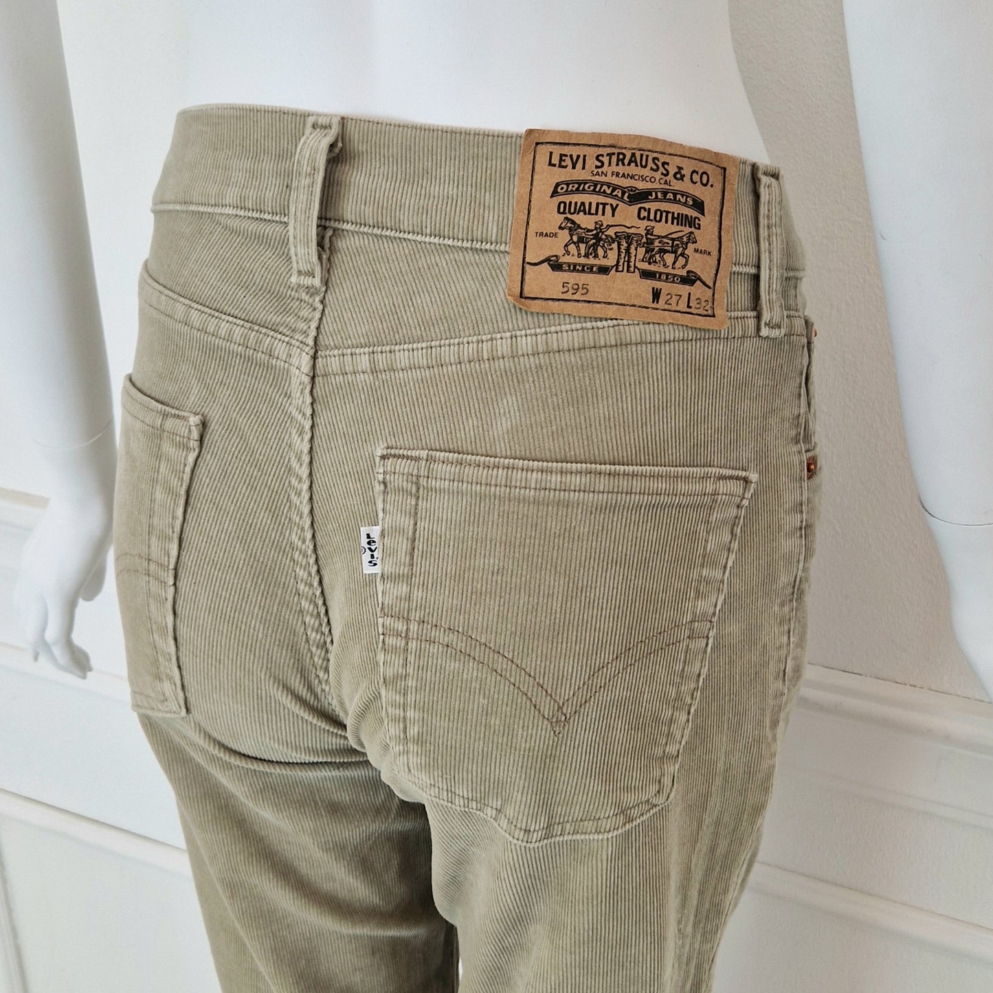 Pantaloni Levi's 595 velluto