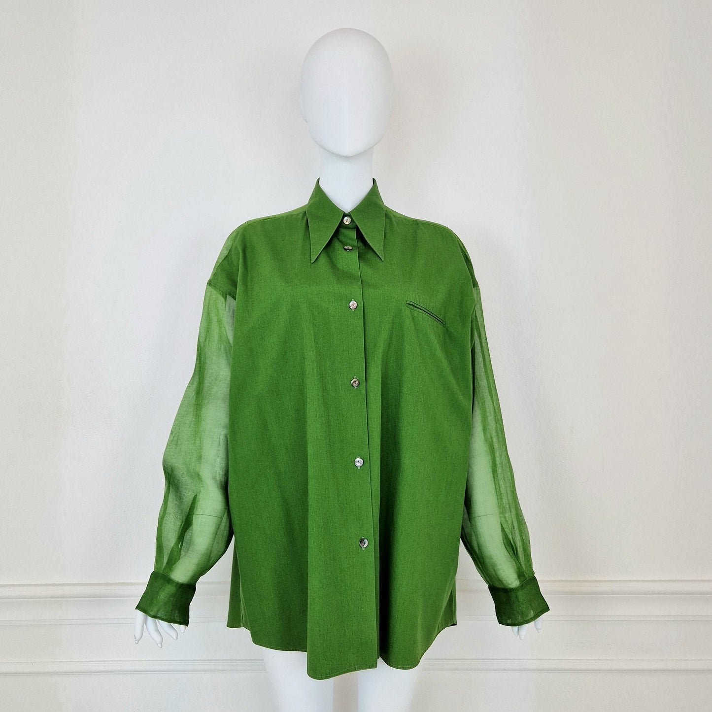 Camicia Romeo Gigli verde - primavera 1993