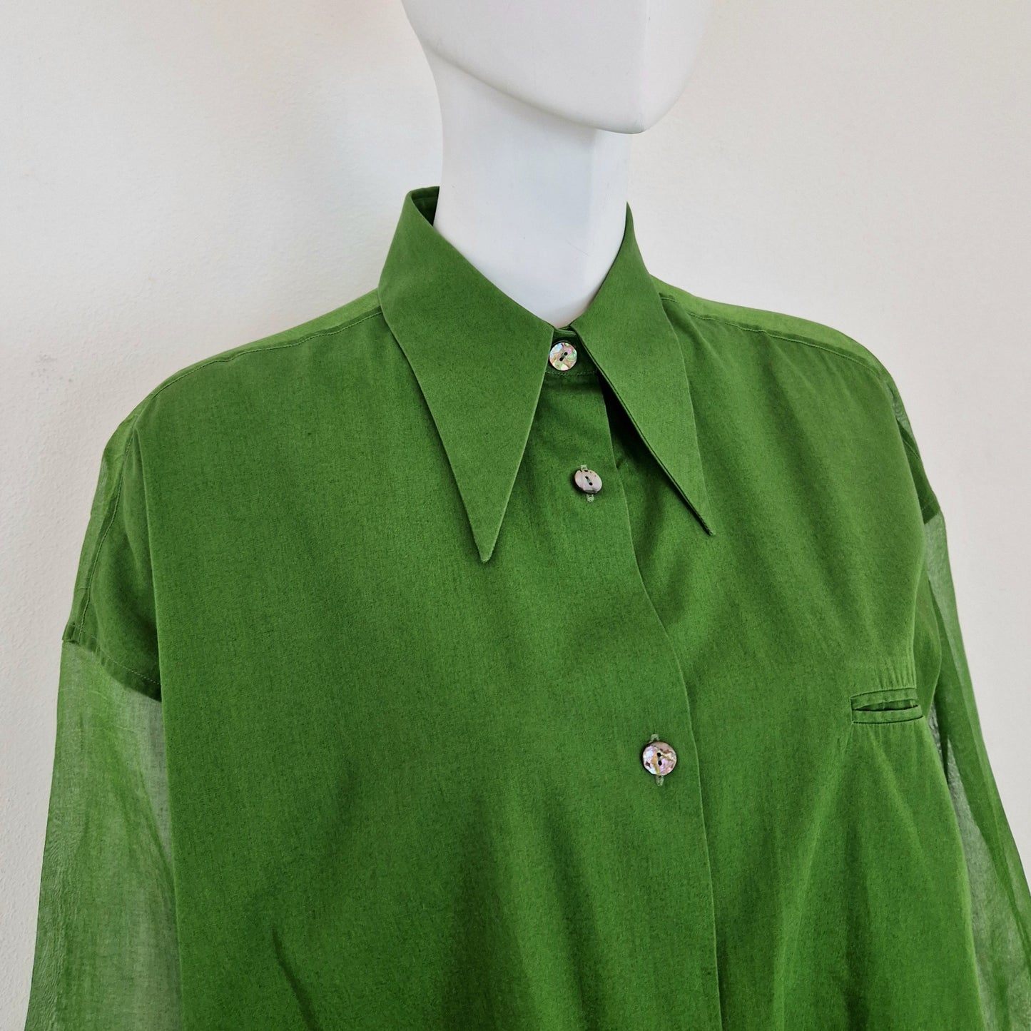 Camicia Romeo Gigli verde - primavera 1993