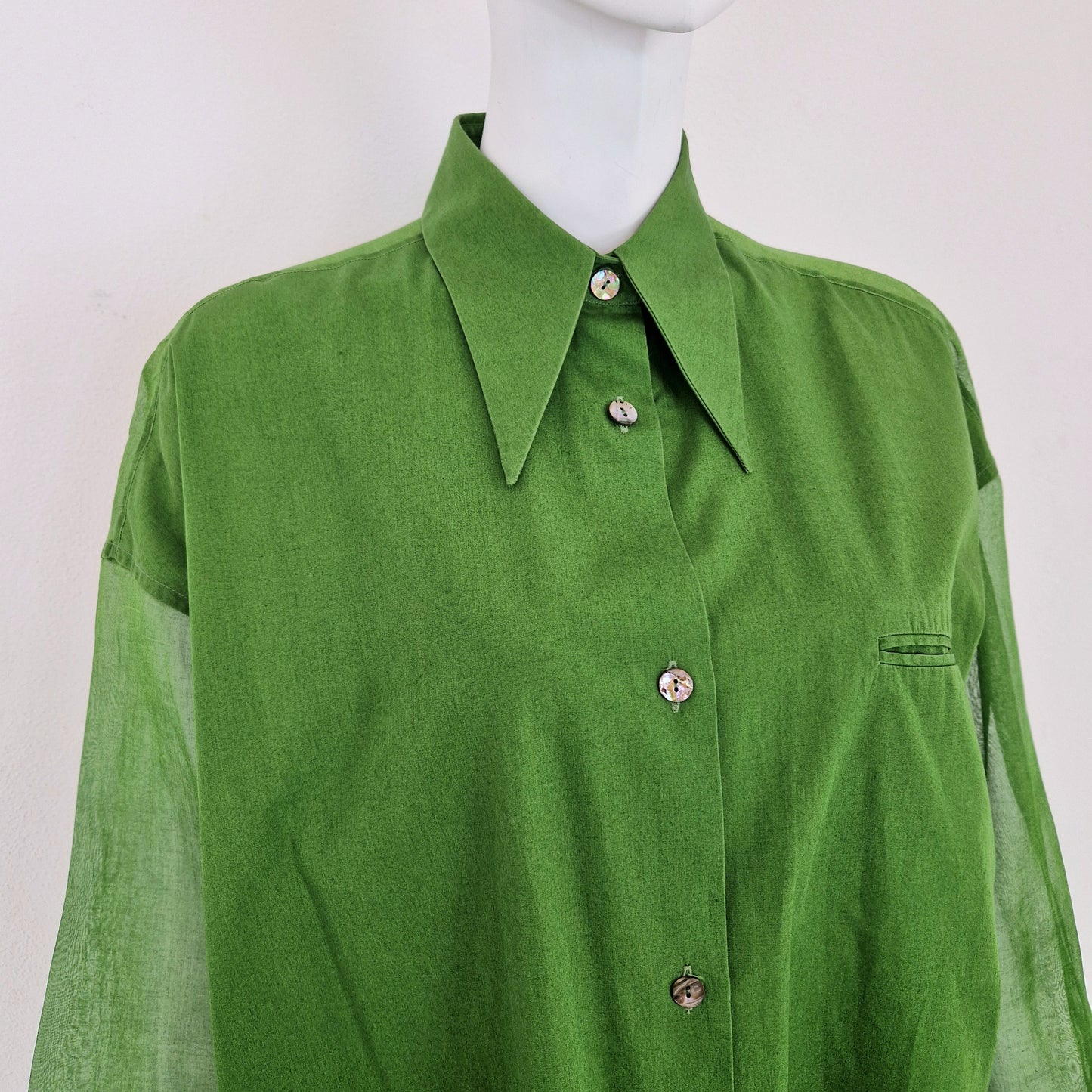 Camicia Romeo Gigli verde - primavera 1993