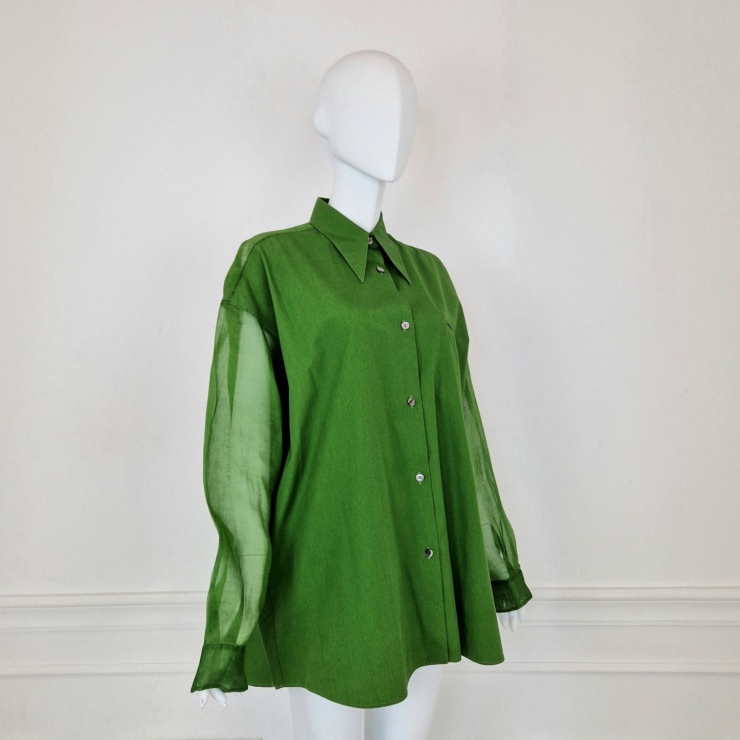 Camicia Romeo Gigli verde - primavera 1993