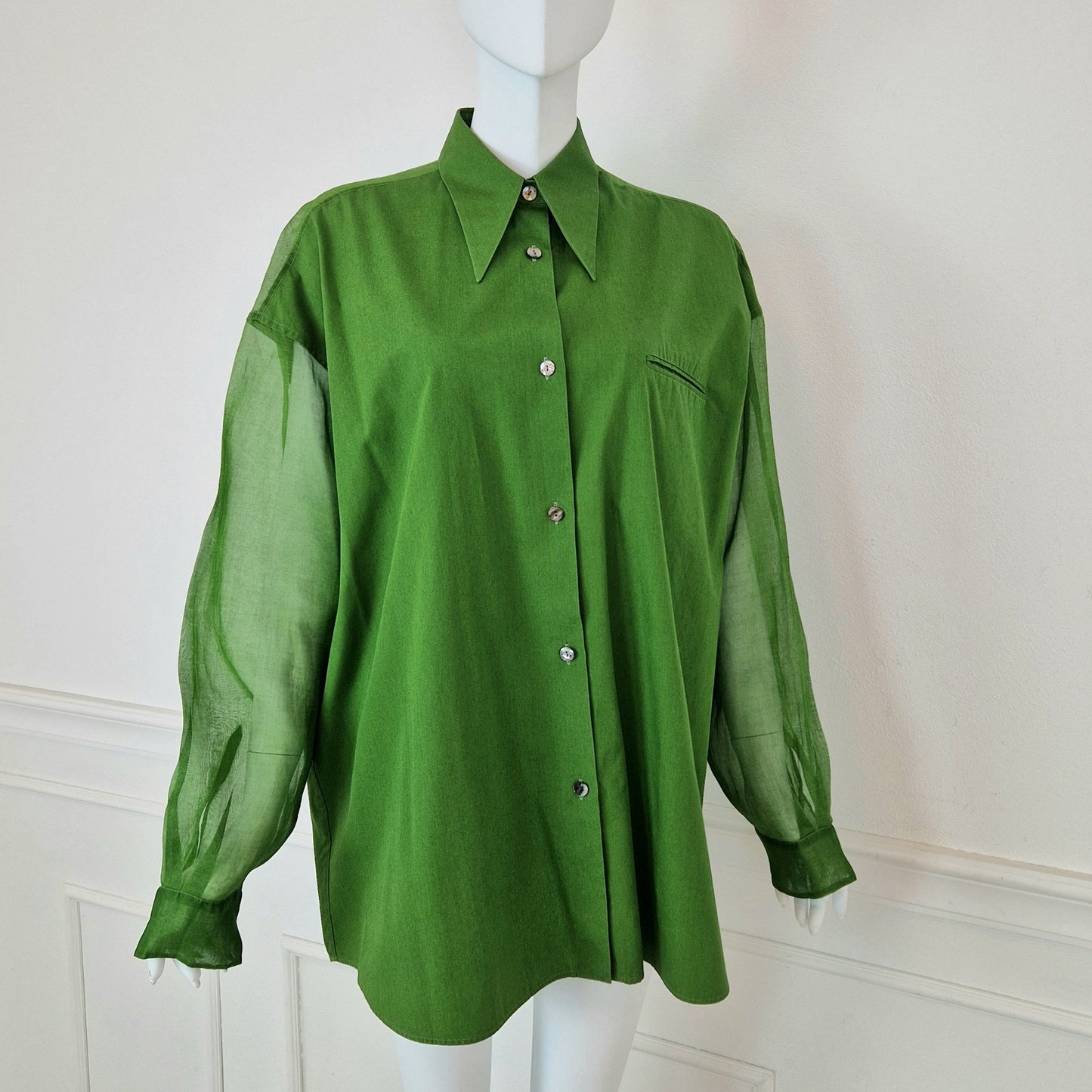 Camicia Romeo Gigli verde - primavera 1993