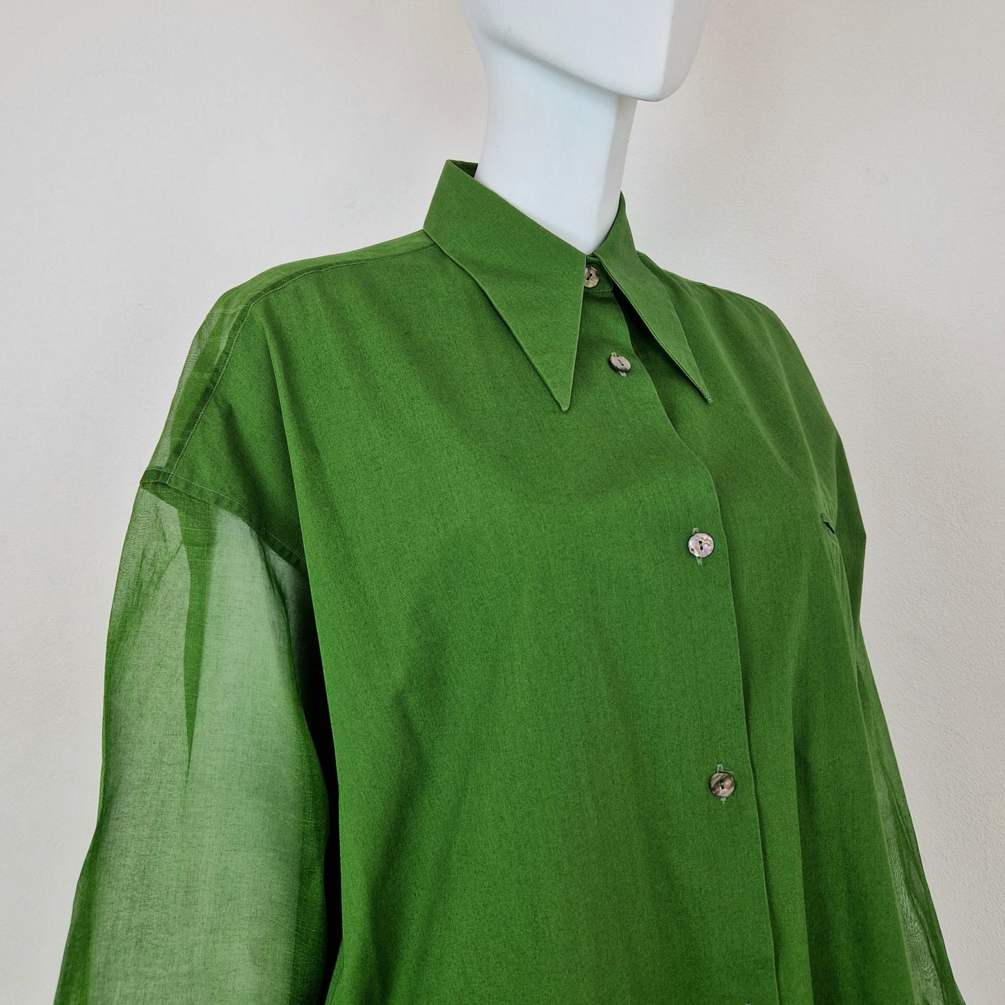 Camicia Romeo Gigli verde - primavera 1993