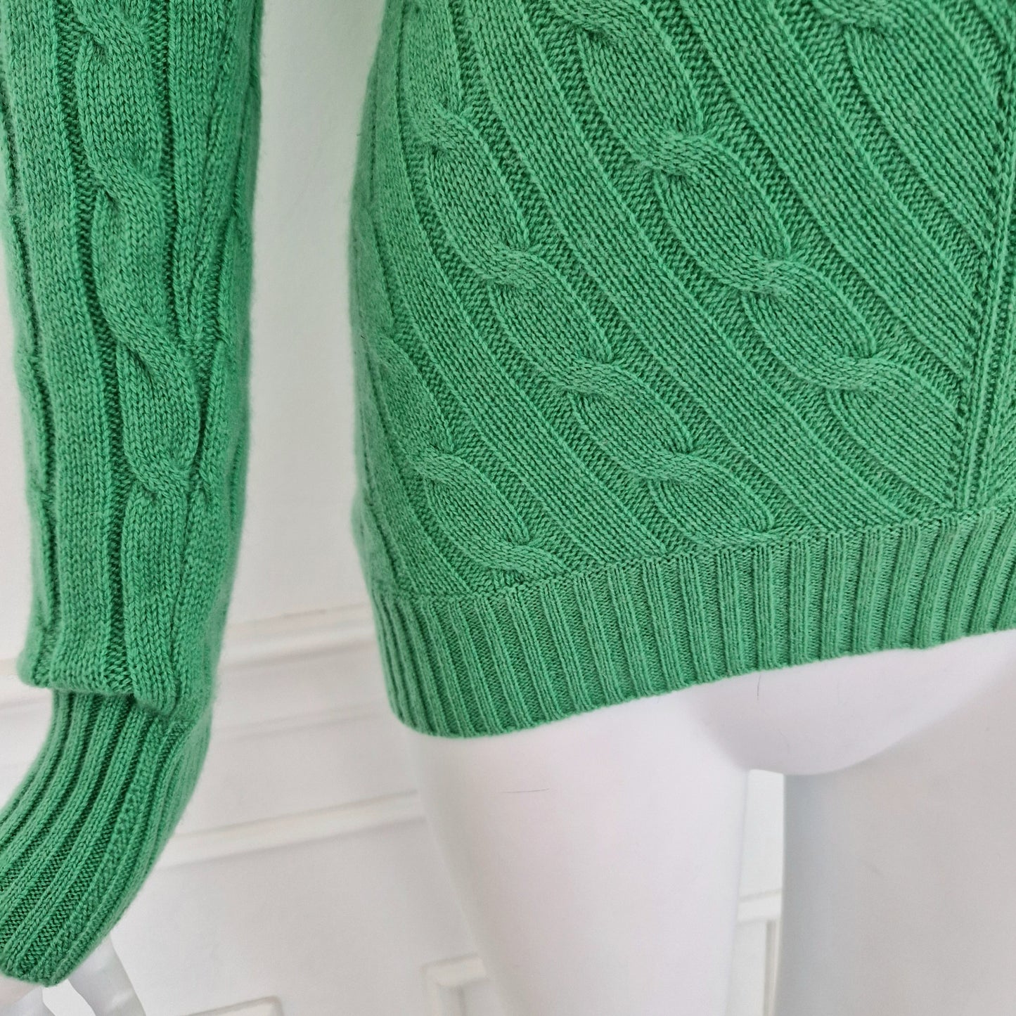 Maglione verde 100% cashmere