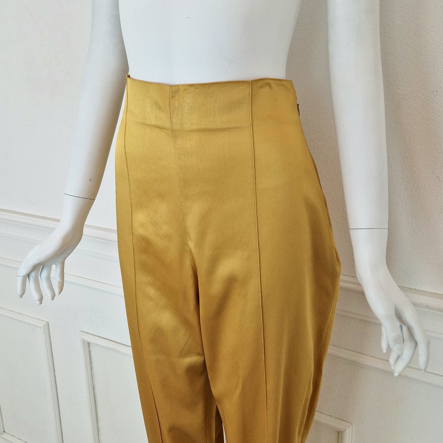 Pantaloni Romeo Gigli gialli 1996