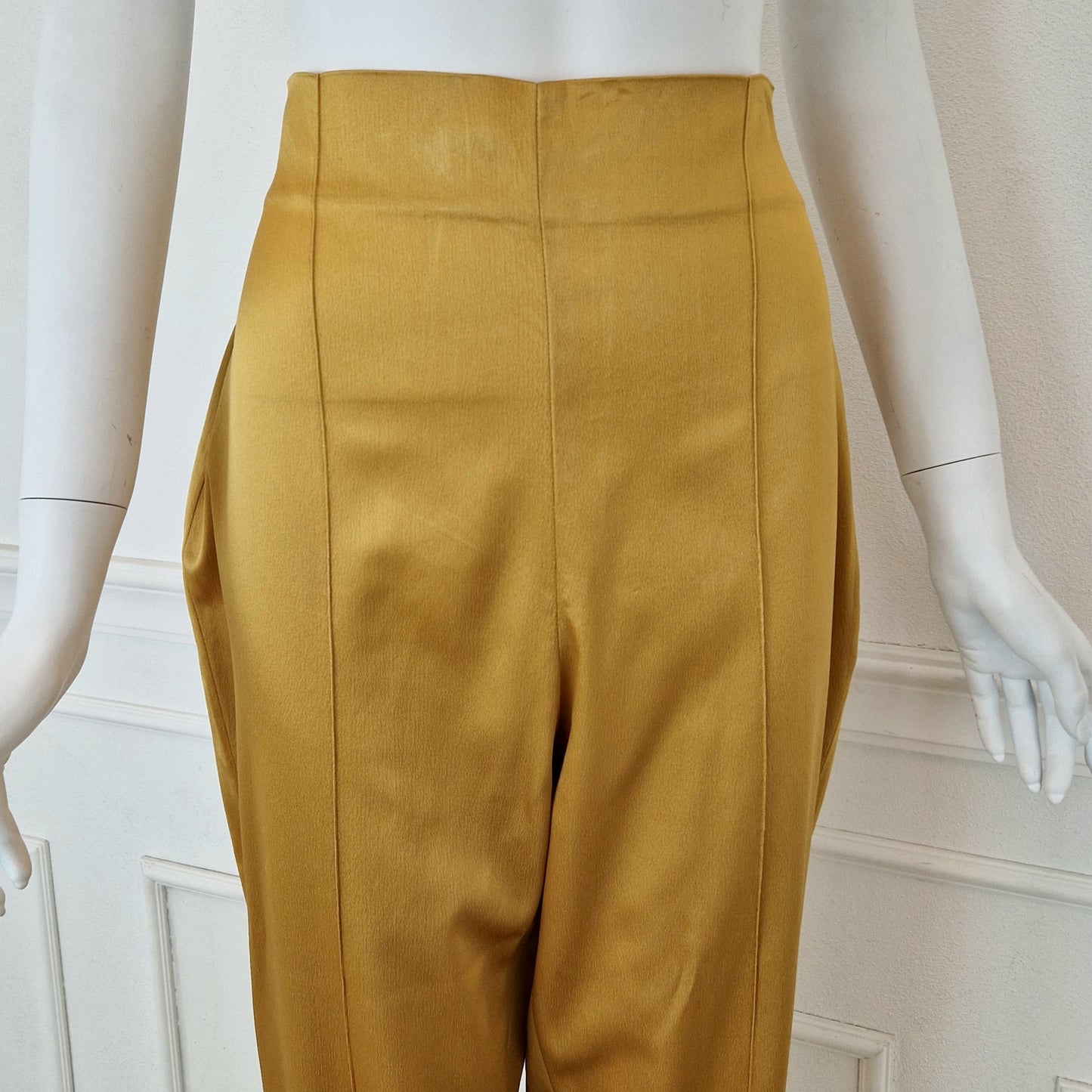 Pantaloni Romeo Gigli gialli 1996