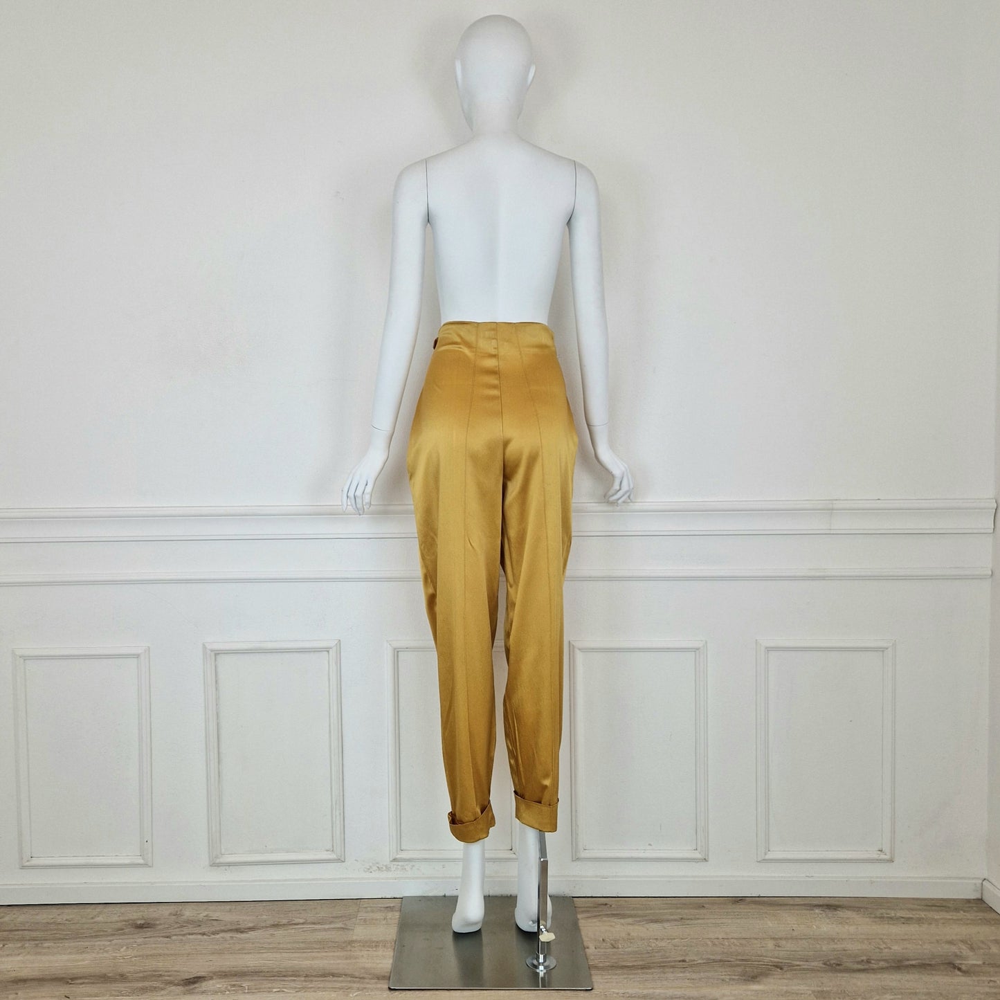 Pantaloni Romeo Gigli gialli 1996