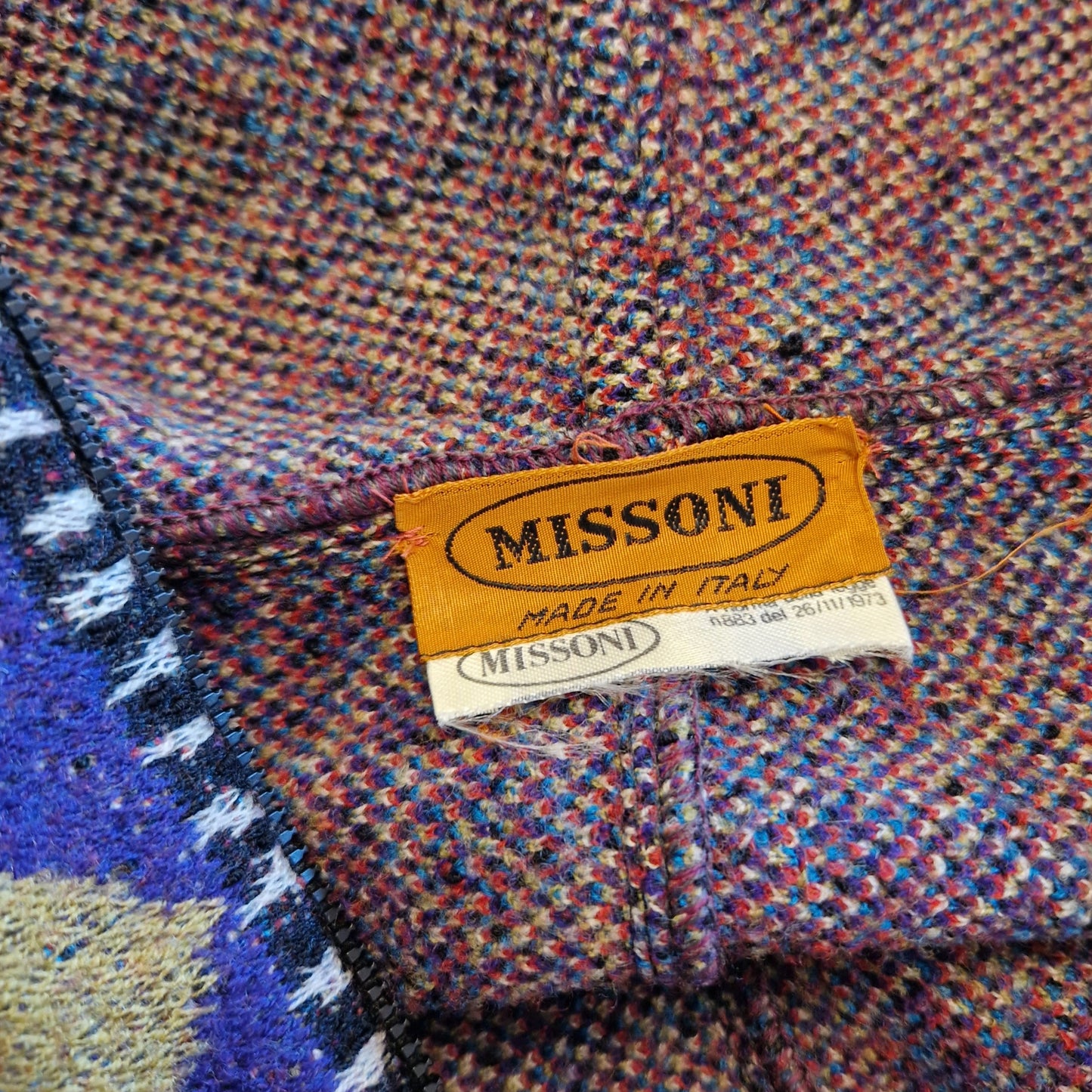 Giaccone Missoni 1992 con cerniera