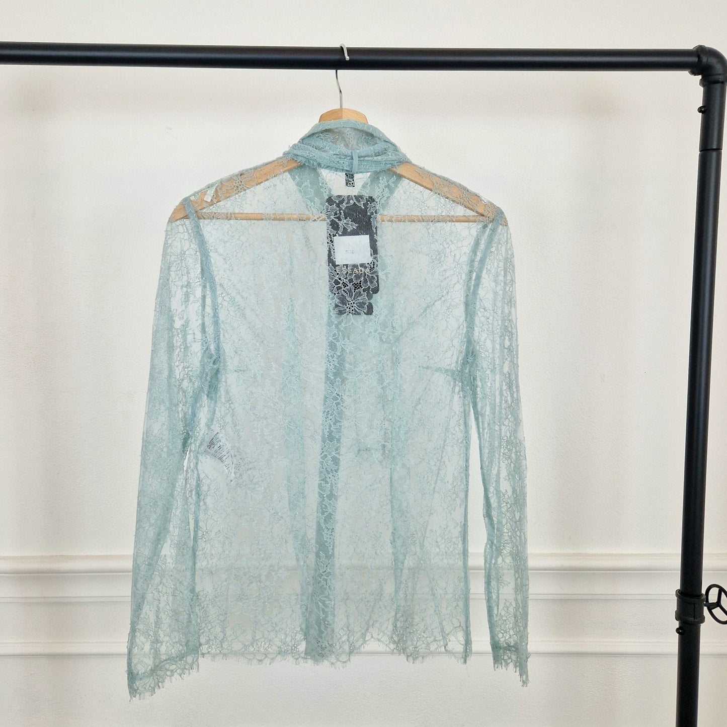 Escada | camicia pizzo azzurro