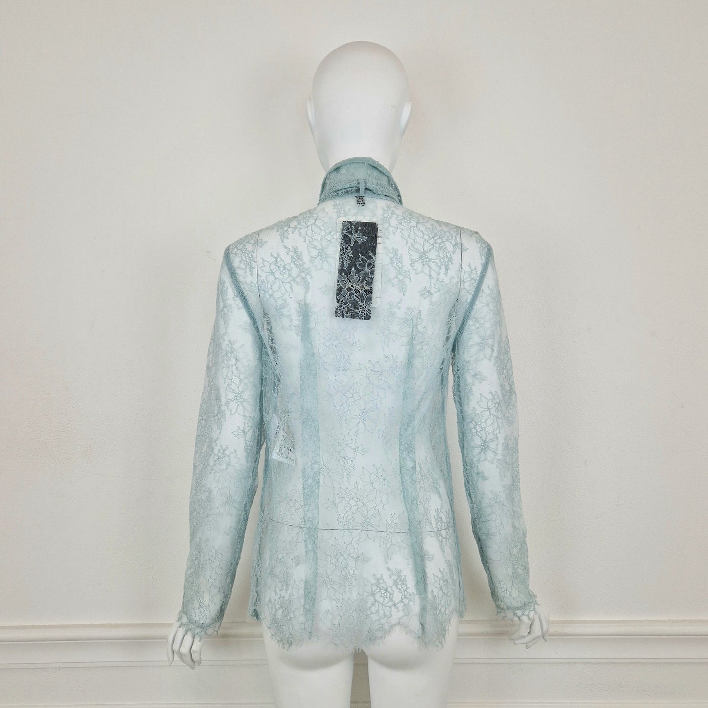 Escada | camicia pizzo azzurro