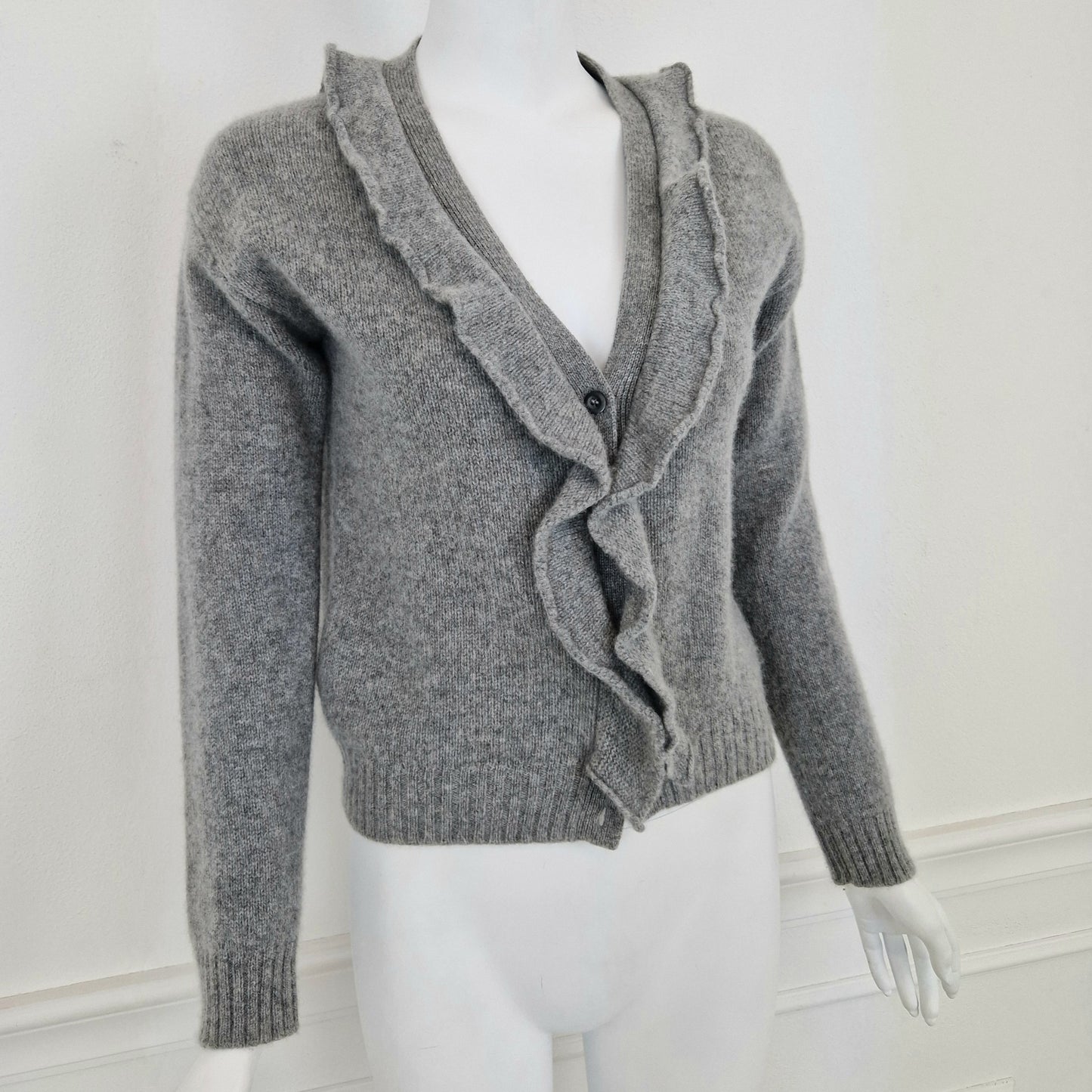 Cardigan Prada cashmere grigio