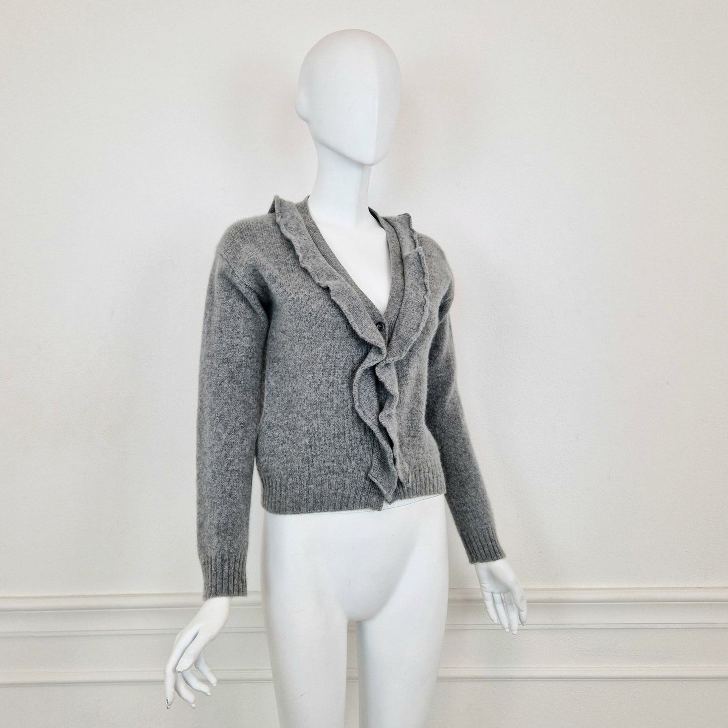 Cardigan Prada cashmere grigio