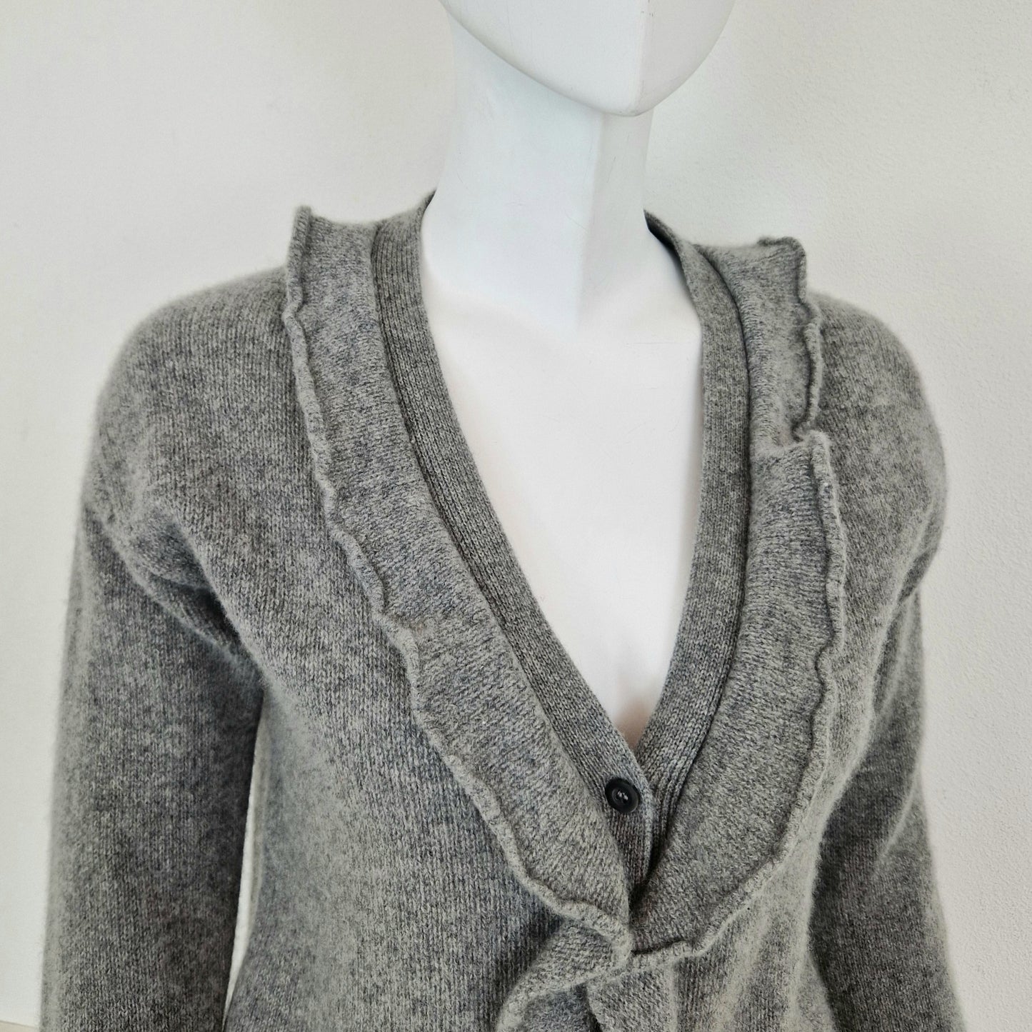 Cardigan Prada cashmere grigio