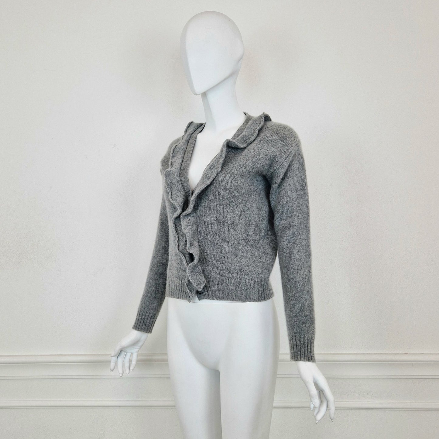 Cardigan Prada cashmere grigio