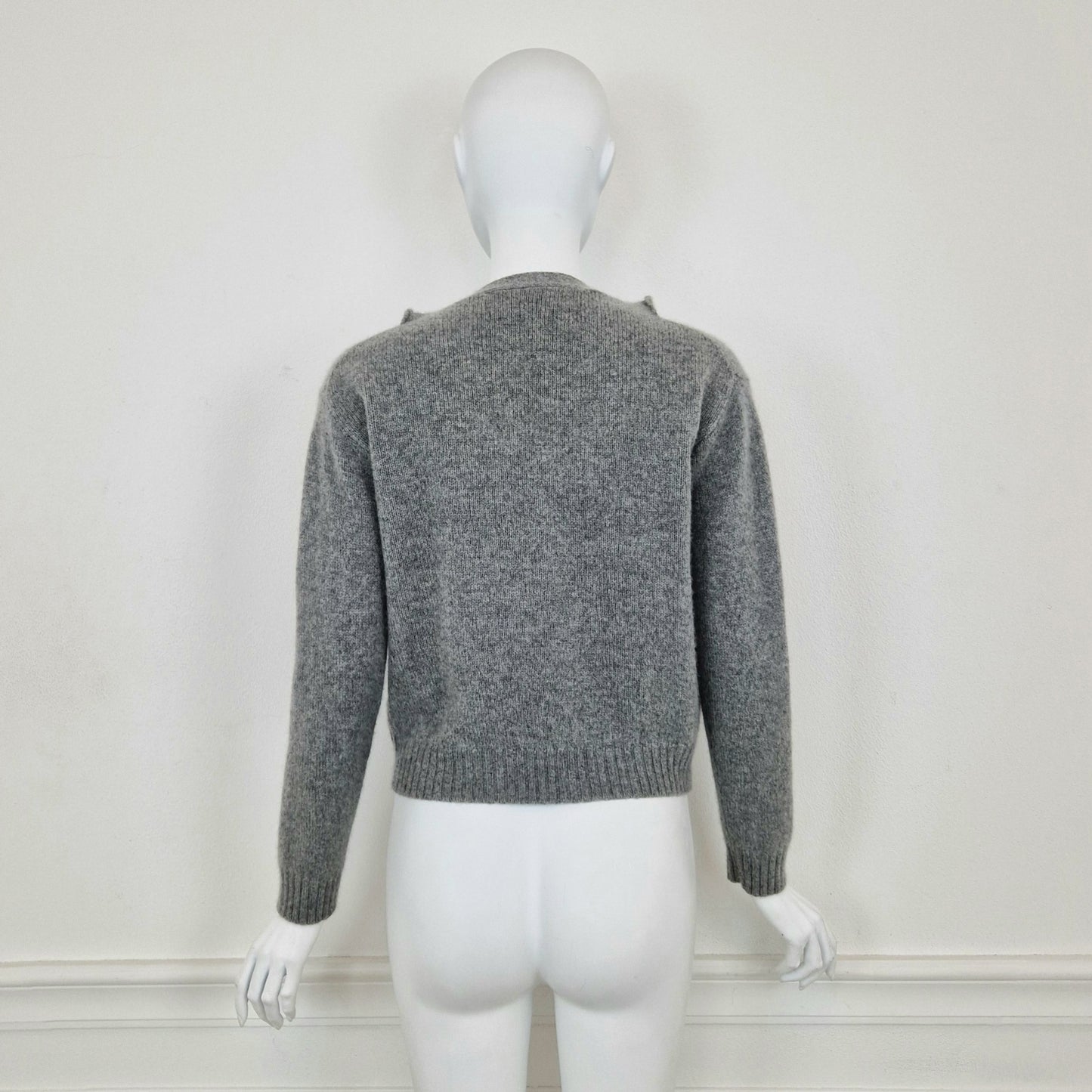 Cardigan Prada cashmere grigio