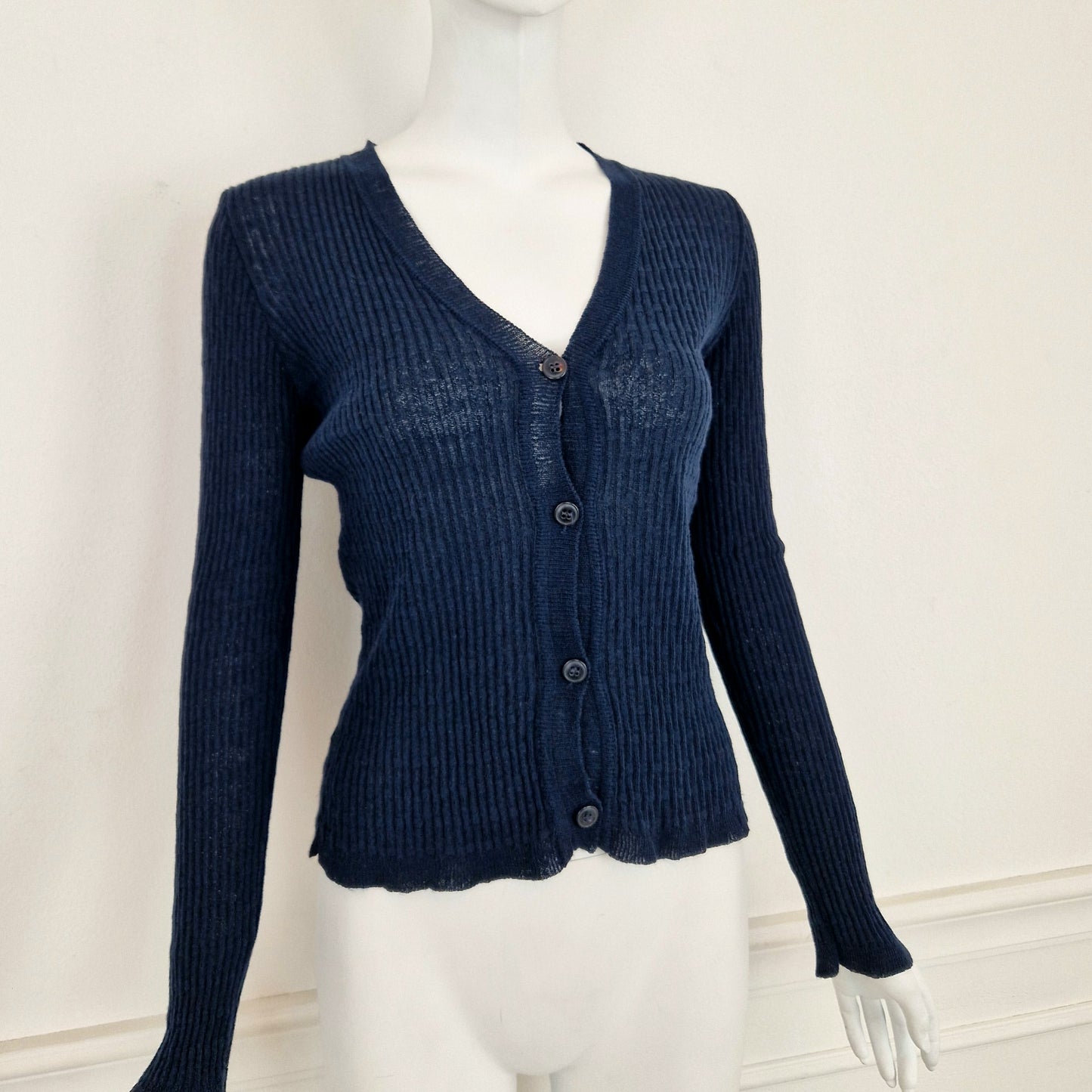 Cardigan Miu Miu vintage blu