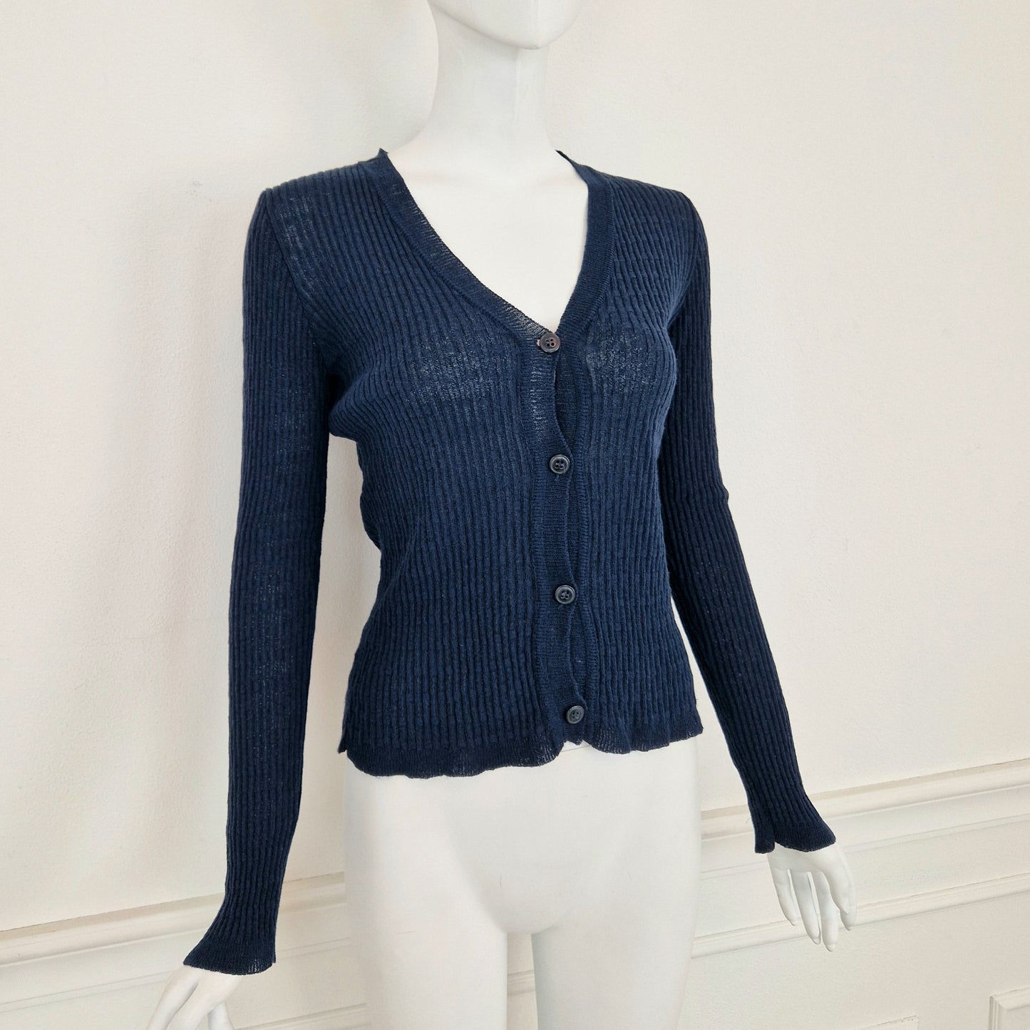 Cardigan Miu Miu vintage blu