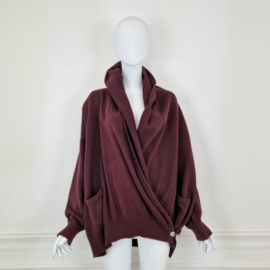 Maglione Romeo Gigli cotone melanzana