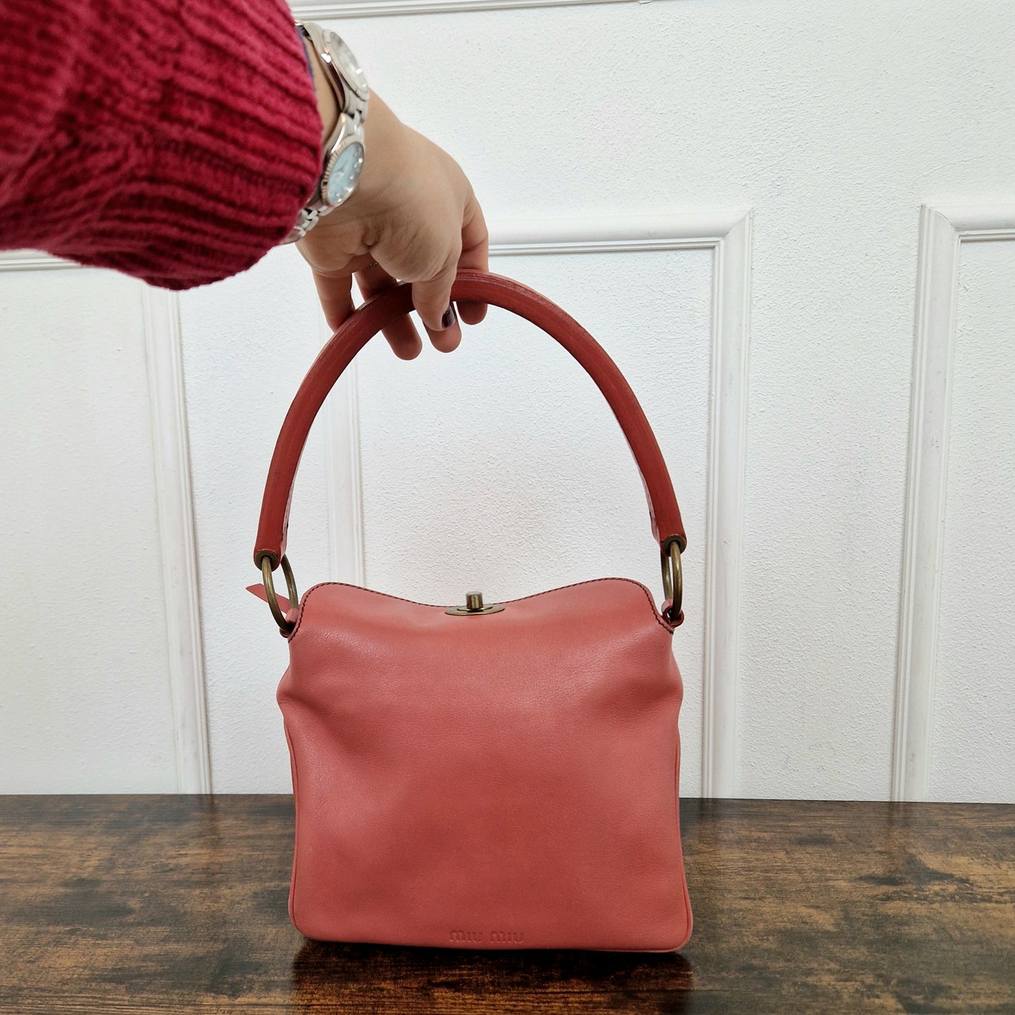 Borsa Miu Miu pelle rosa