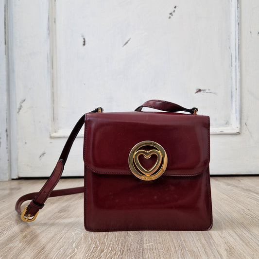 Borsa Moschino redwall bordeaux