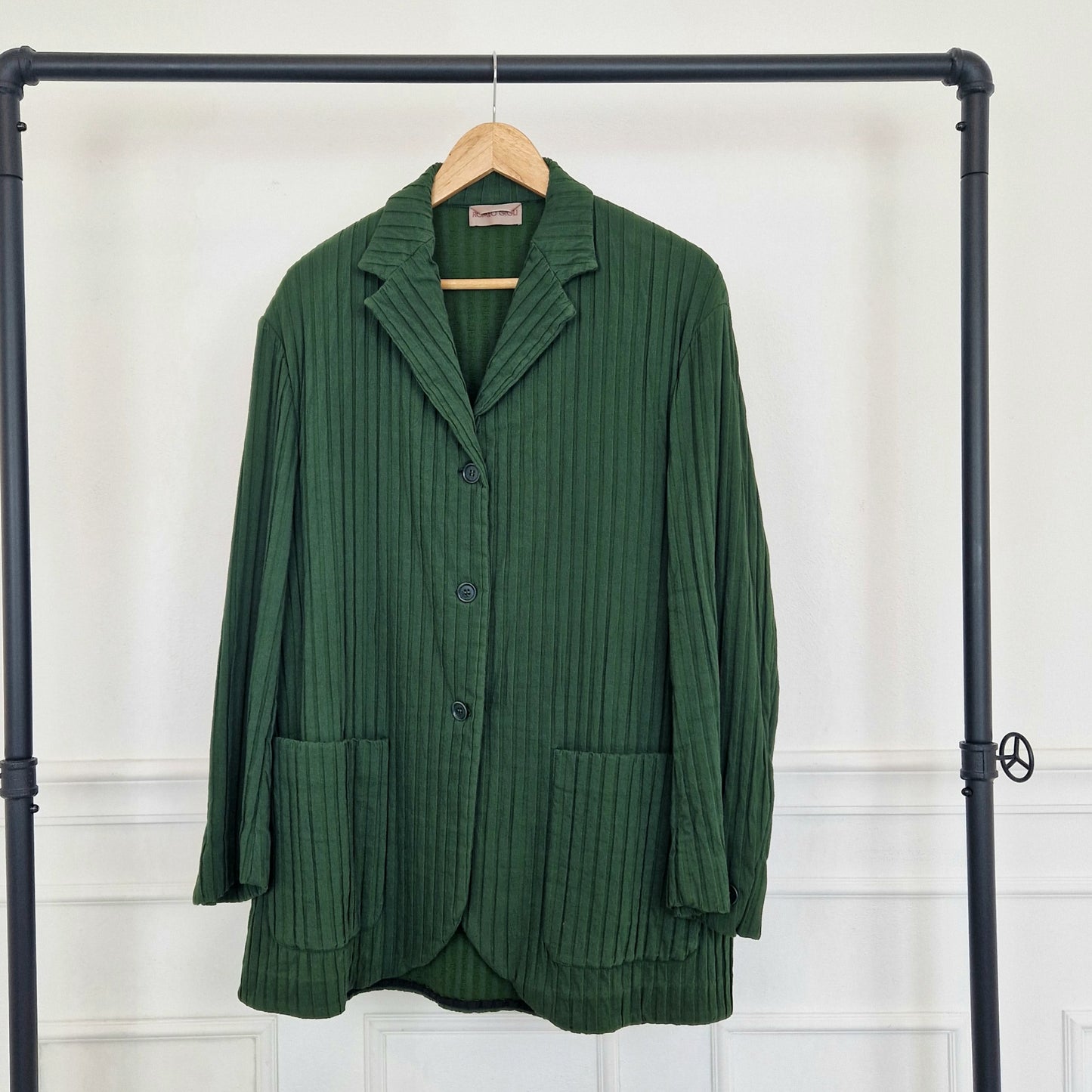 Romeo Gigli | Giacca in cotone verde SS 1992