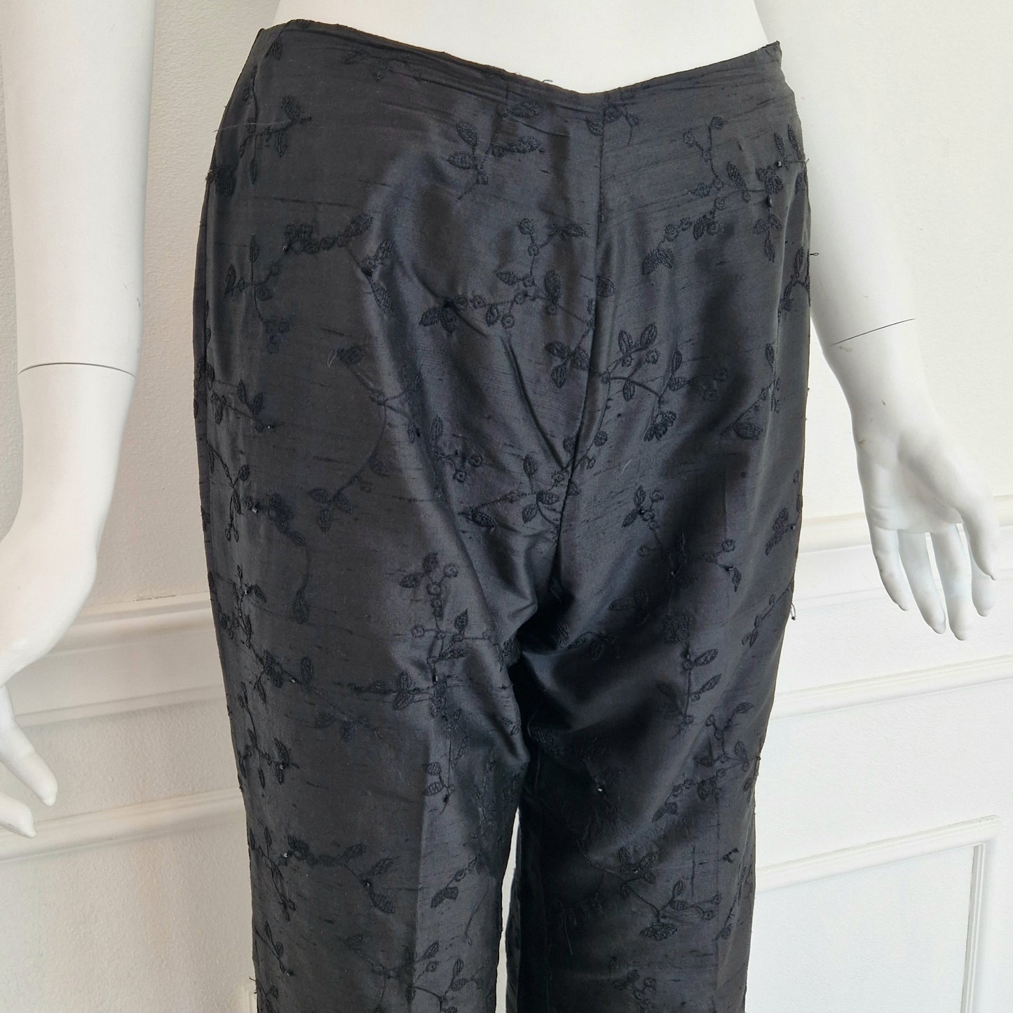 Seventy | Pantaloni in seta con ricami