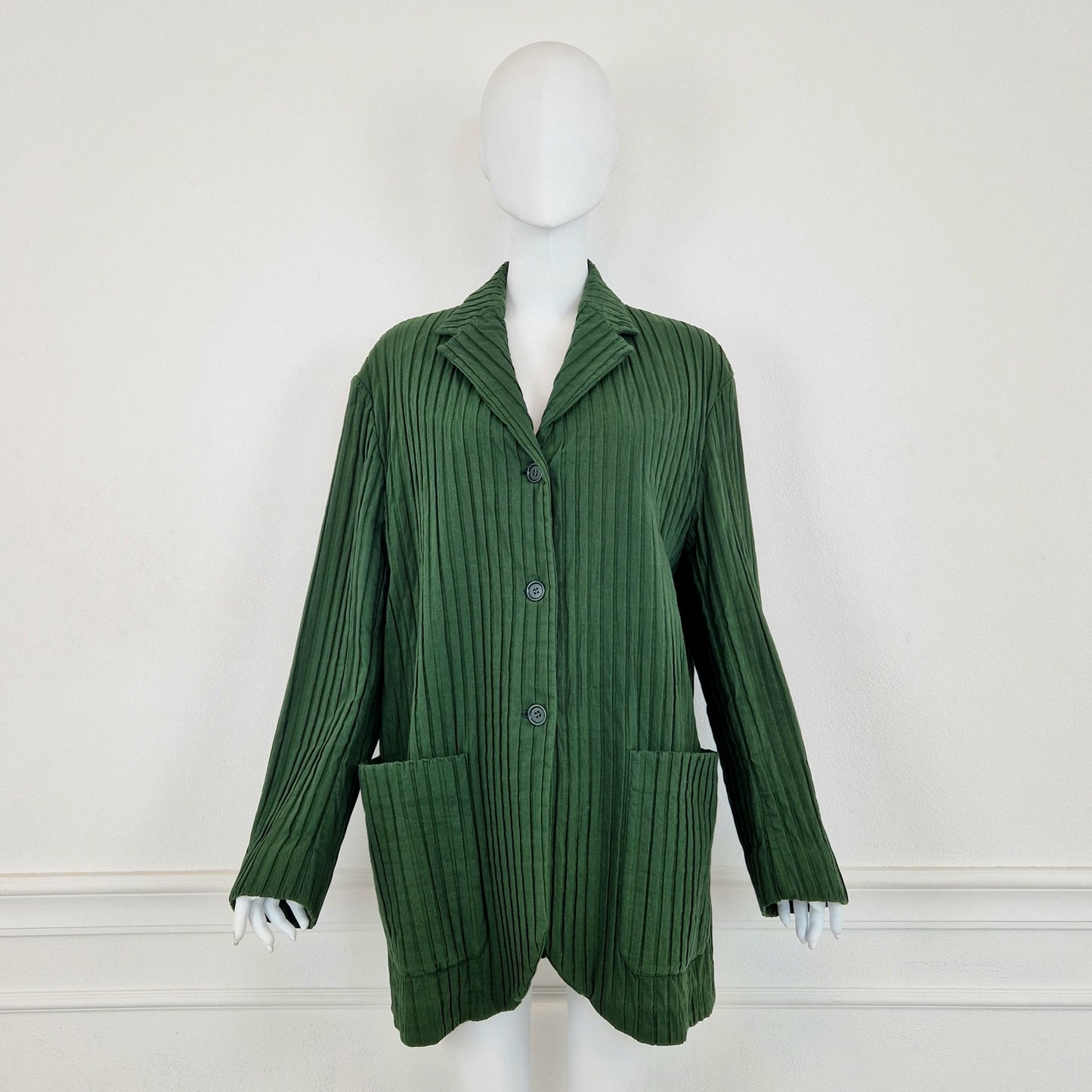 Romeo Gigli | Giacca in cotone verde SS 1992