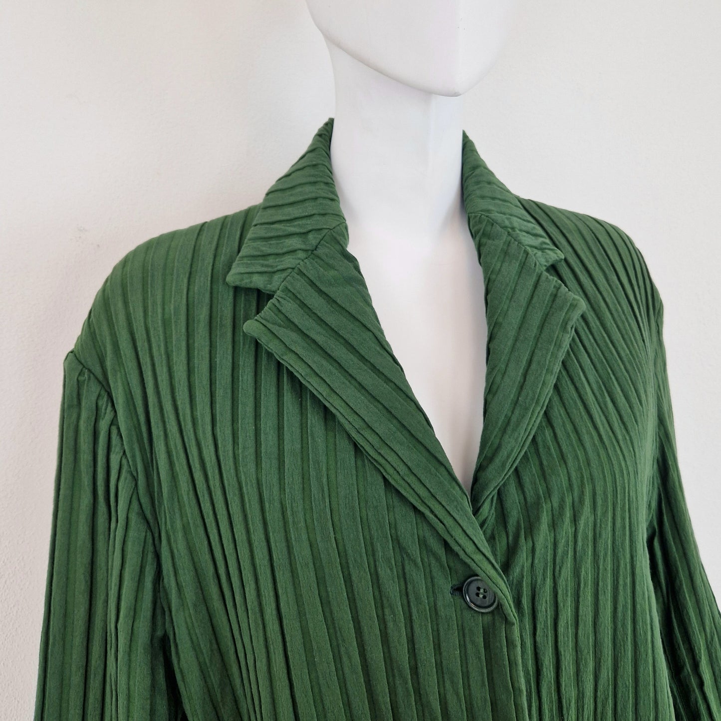 Romeo Gigli | Giacca in cotone verde SS 1992