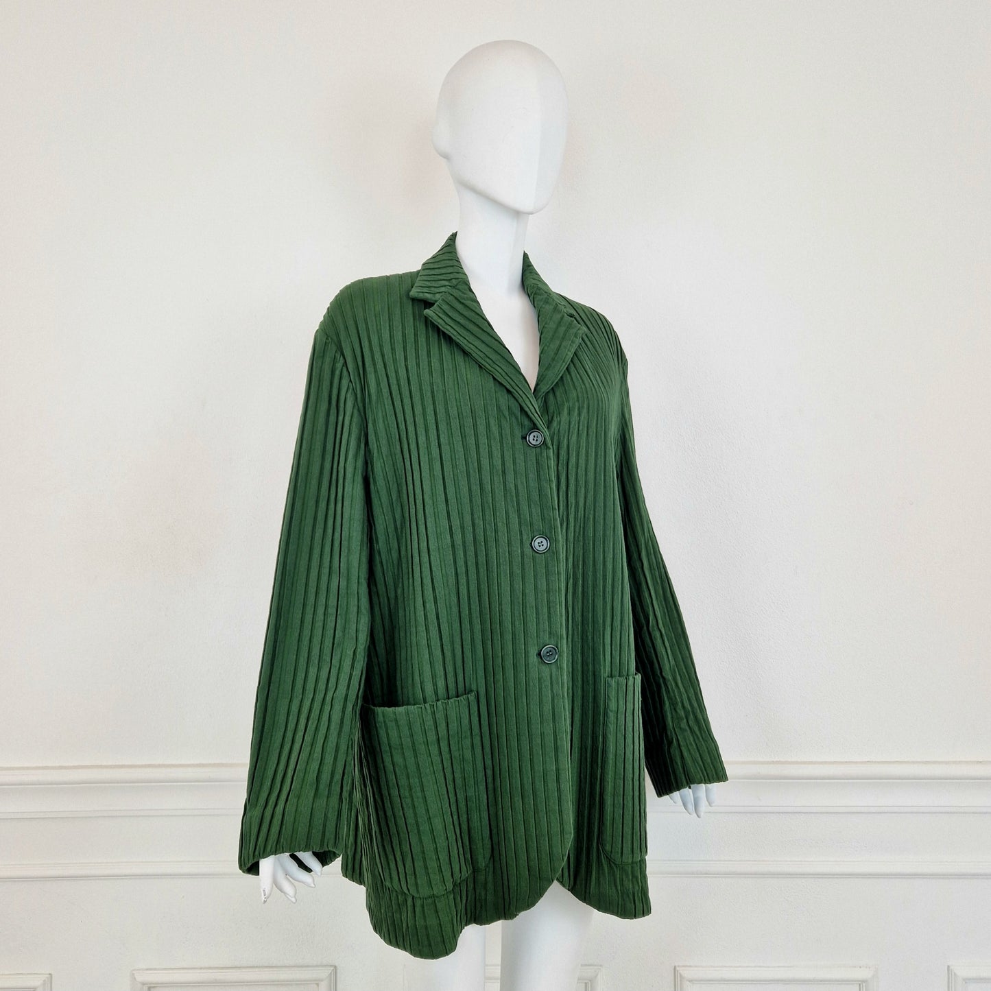 Romeo Gigli | Giacca in cotone verde SS 1992