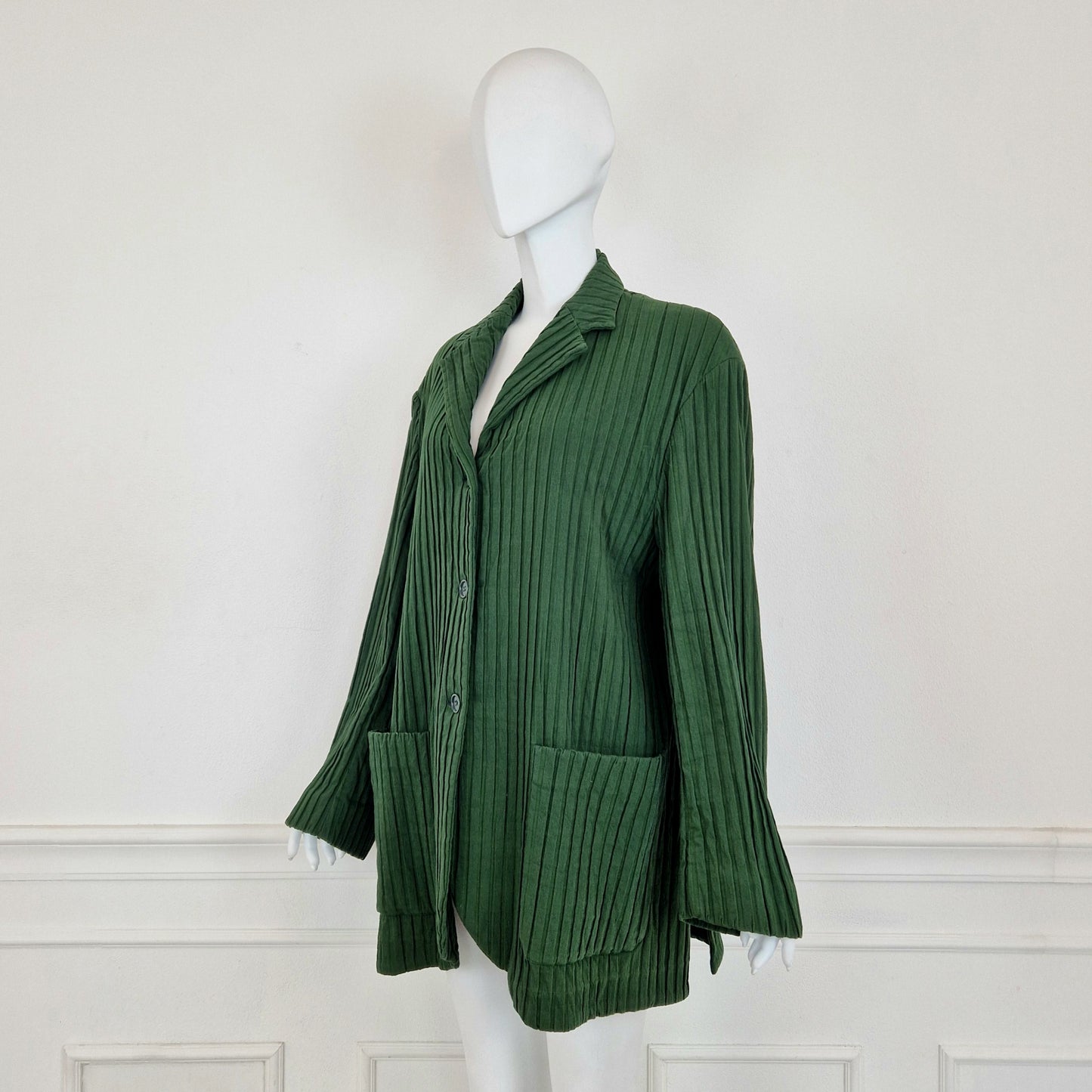 Romeo Gigli | Giacca in cotone verde SS 1992