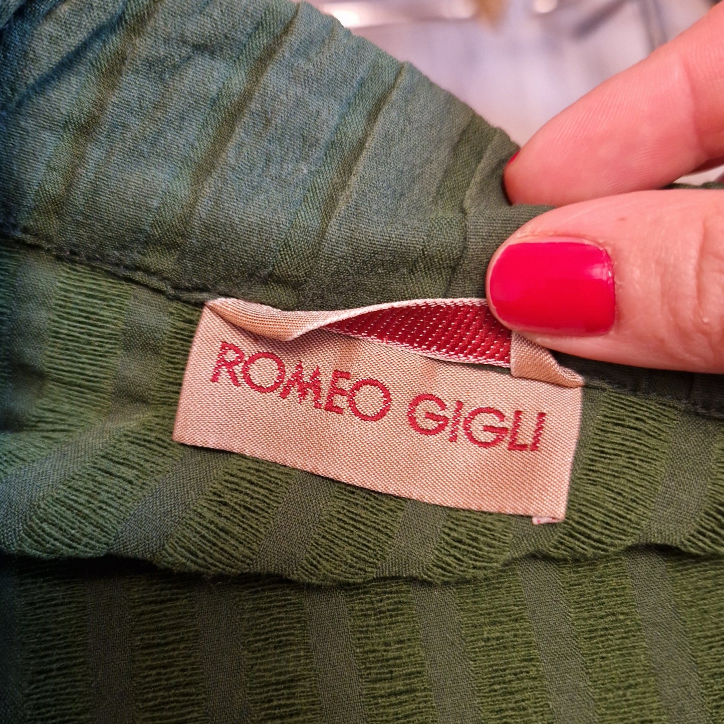 Romeo Gigli | Giacca in cotone verde SS 1992