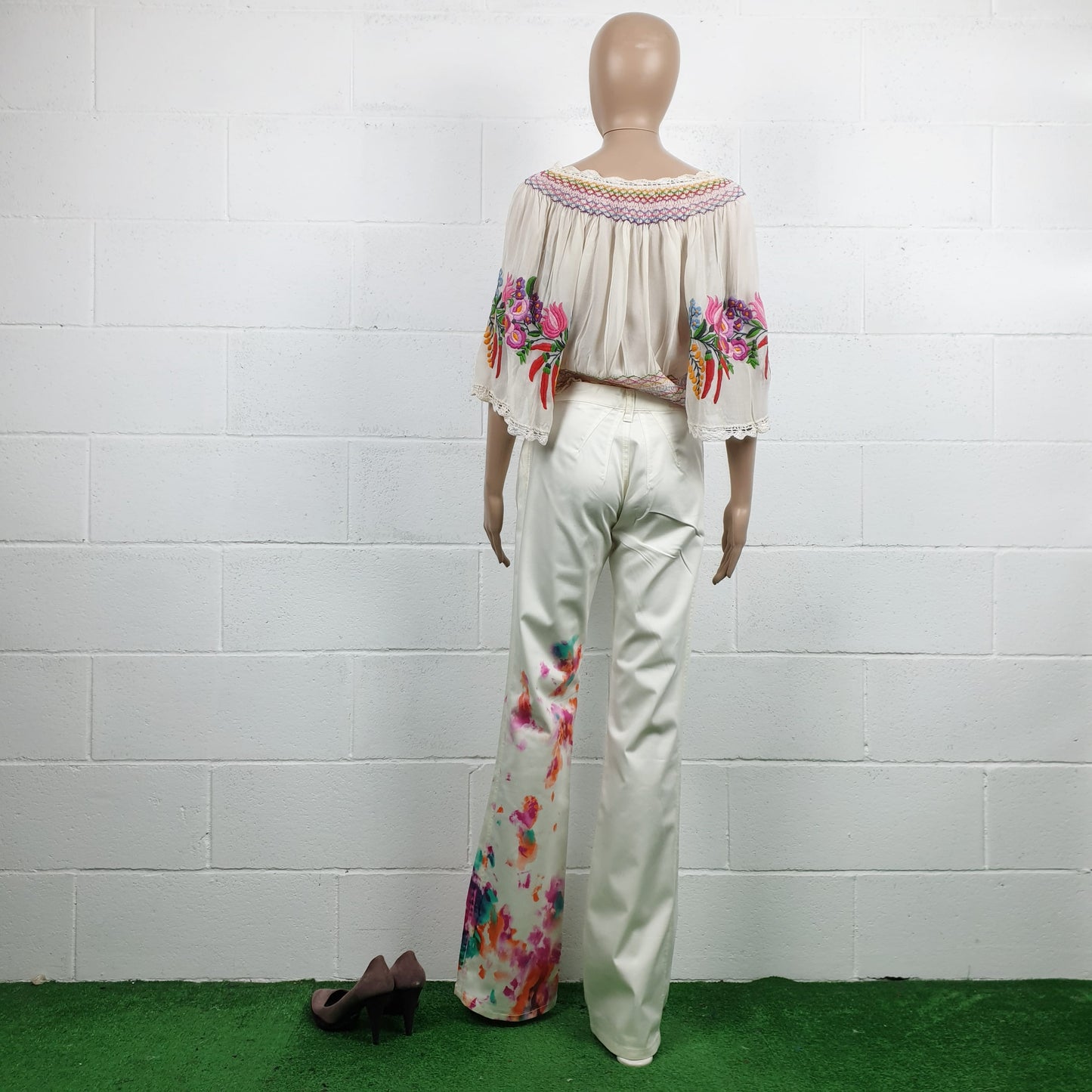Pantaloni Krizia con pennellate