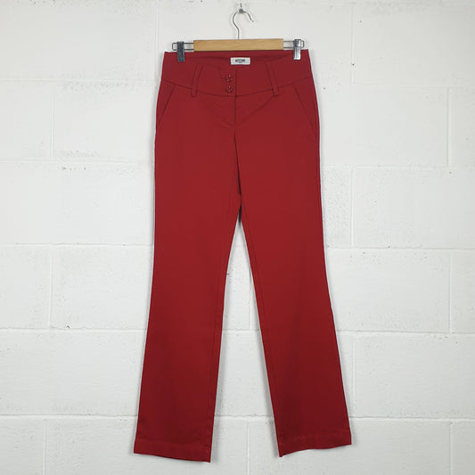 Pantaloni Moschino rossi