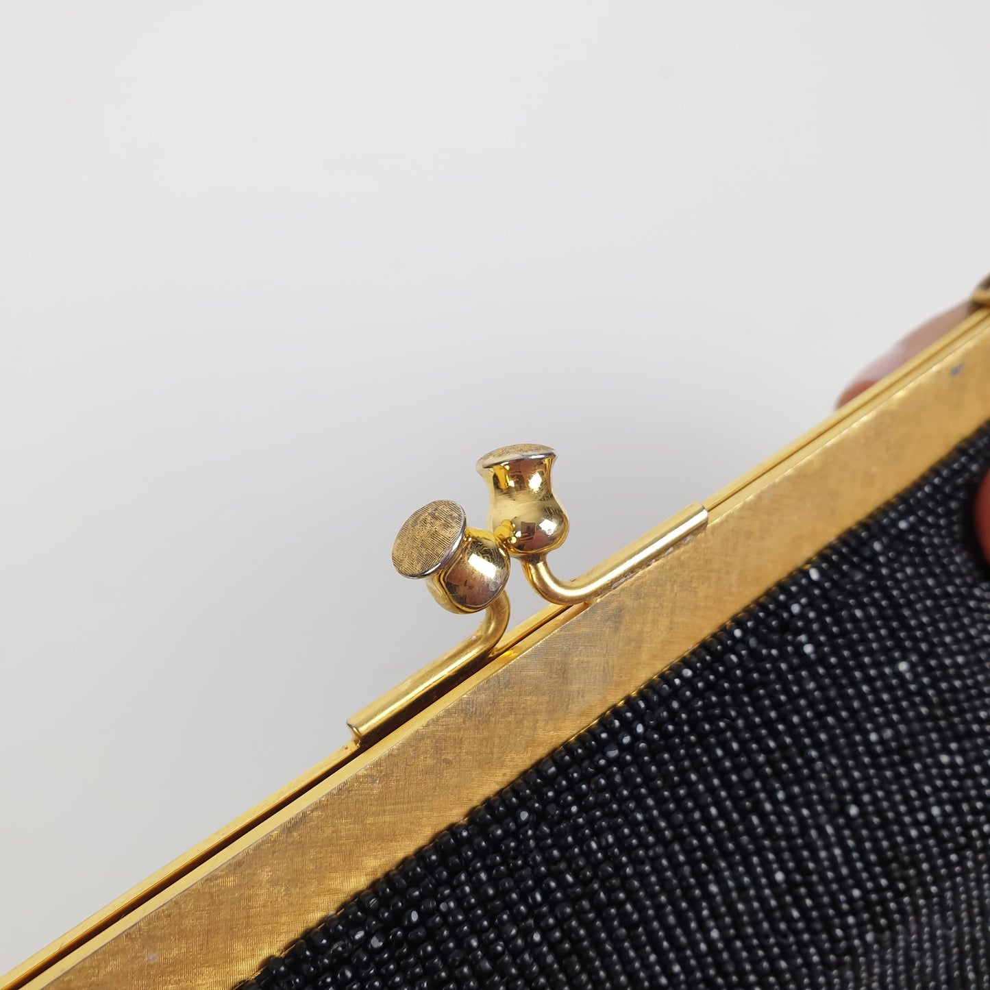 Borsetta vintage perline nere