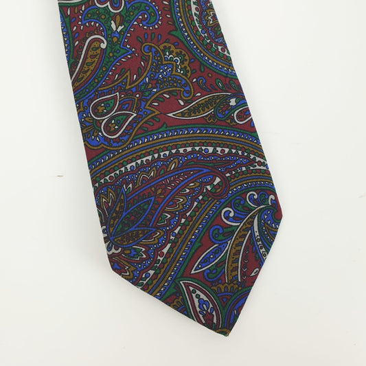 Cravatta Valentino paisley fondo bordeaux