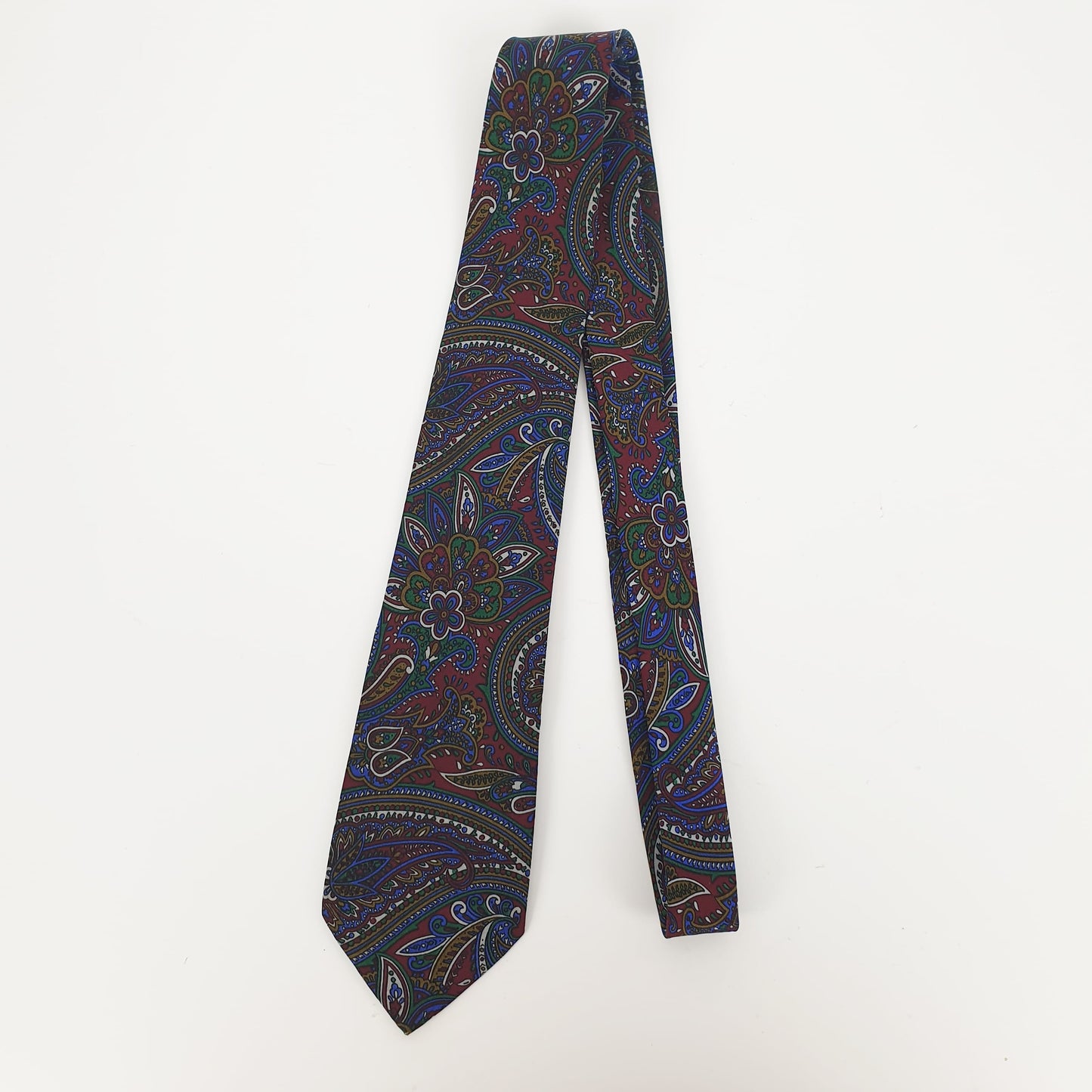 Cravatta Valentino paisley fondo bordeaux