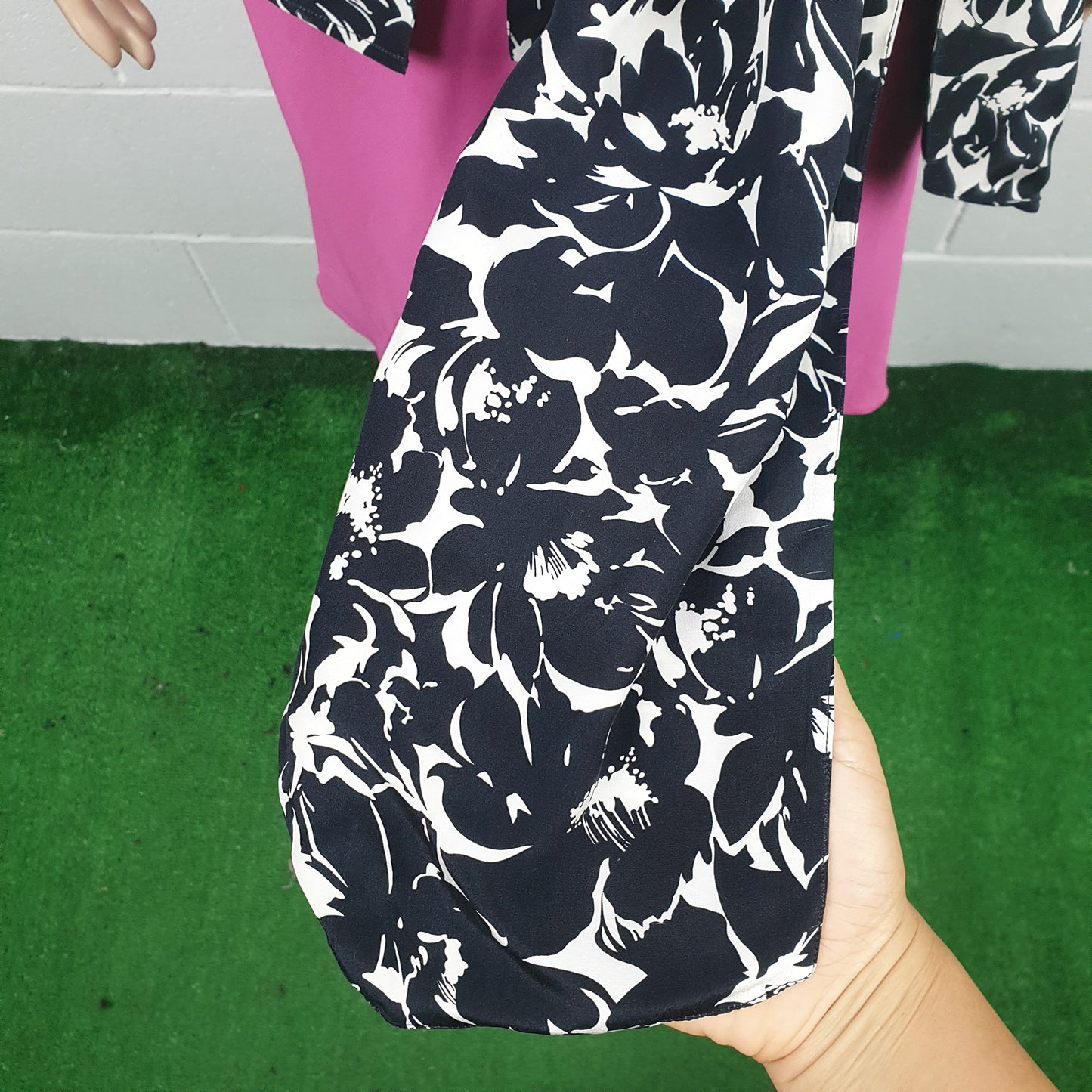 Blusa Balloon a fiori in pura seta