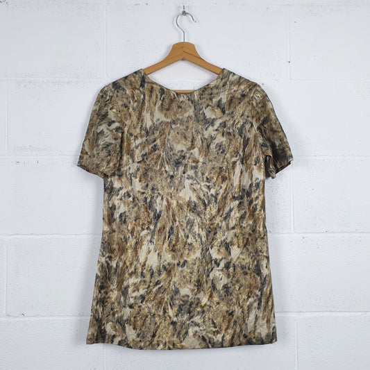 Top sartoriale pennellate oro