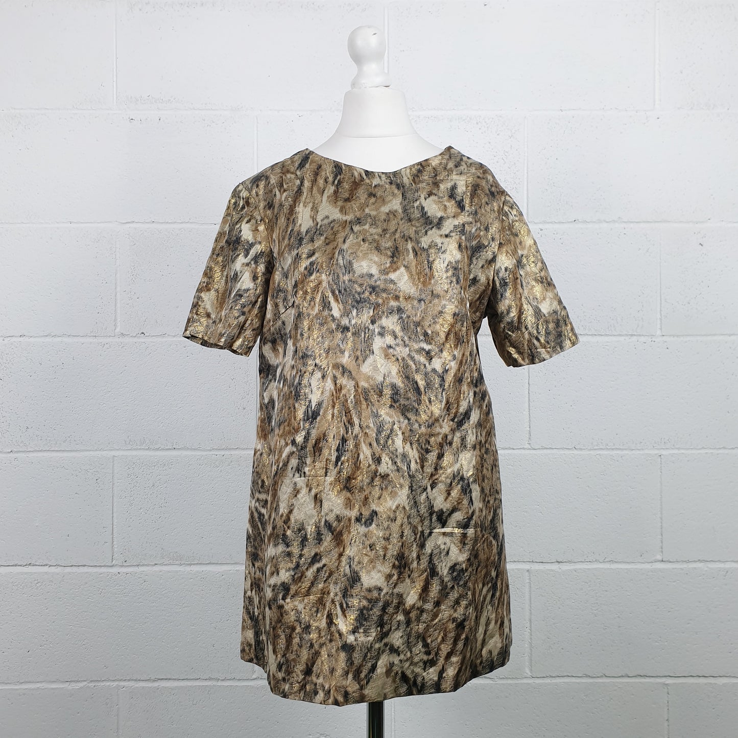 Top sartoriale pennellate oro